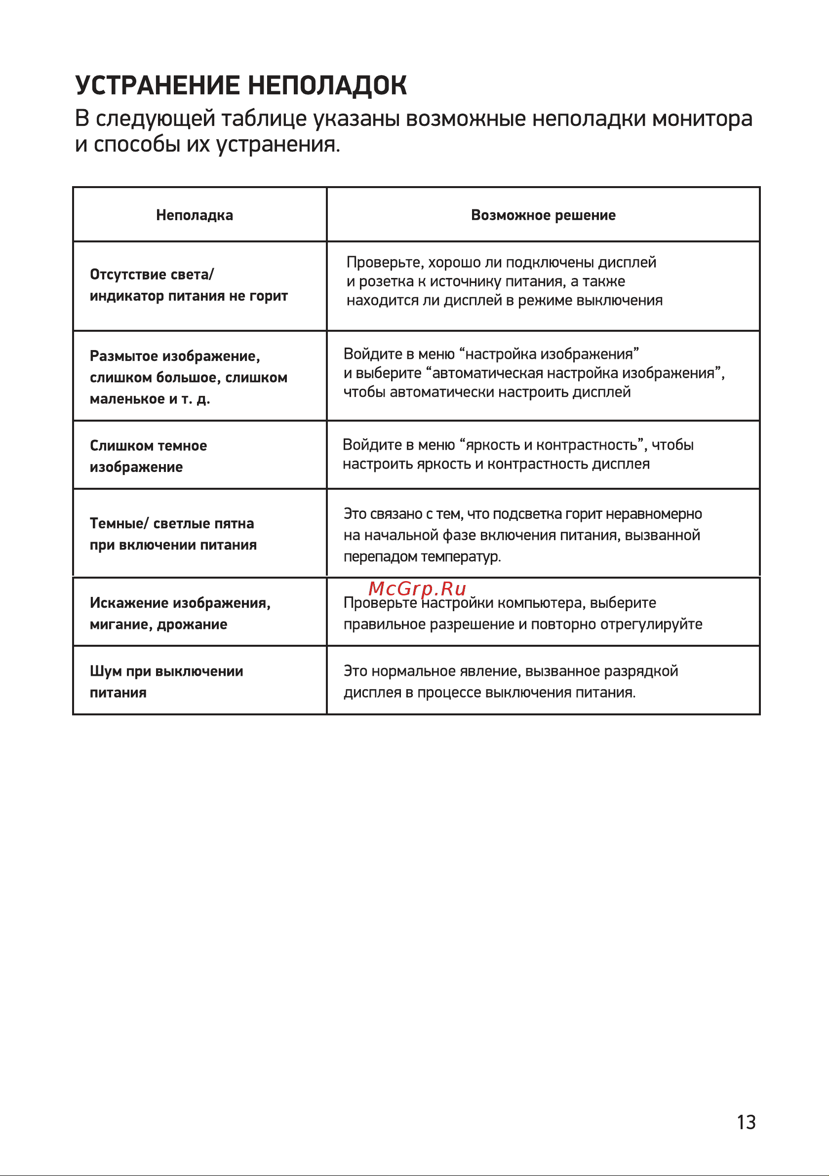 Digma DM-MONB2403 Руководство по эксплуатации онлайн [13/16] 793271