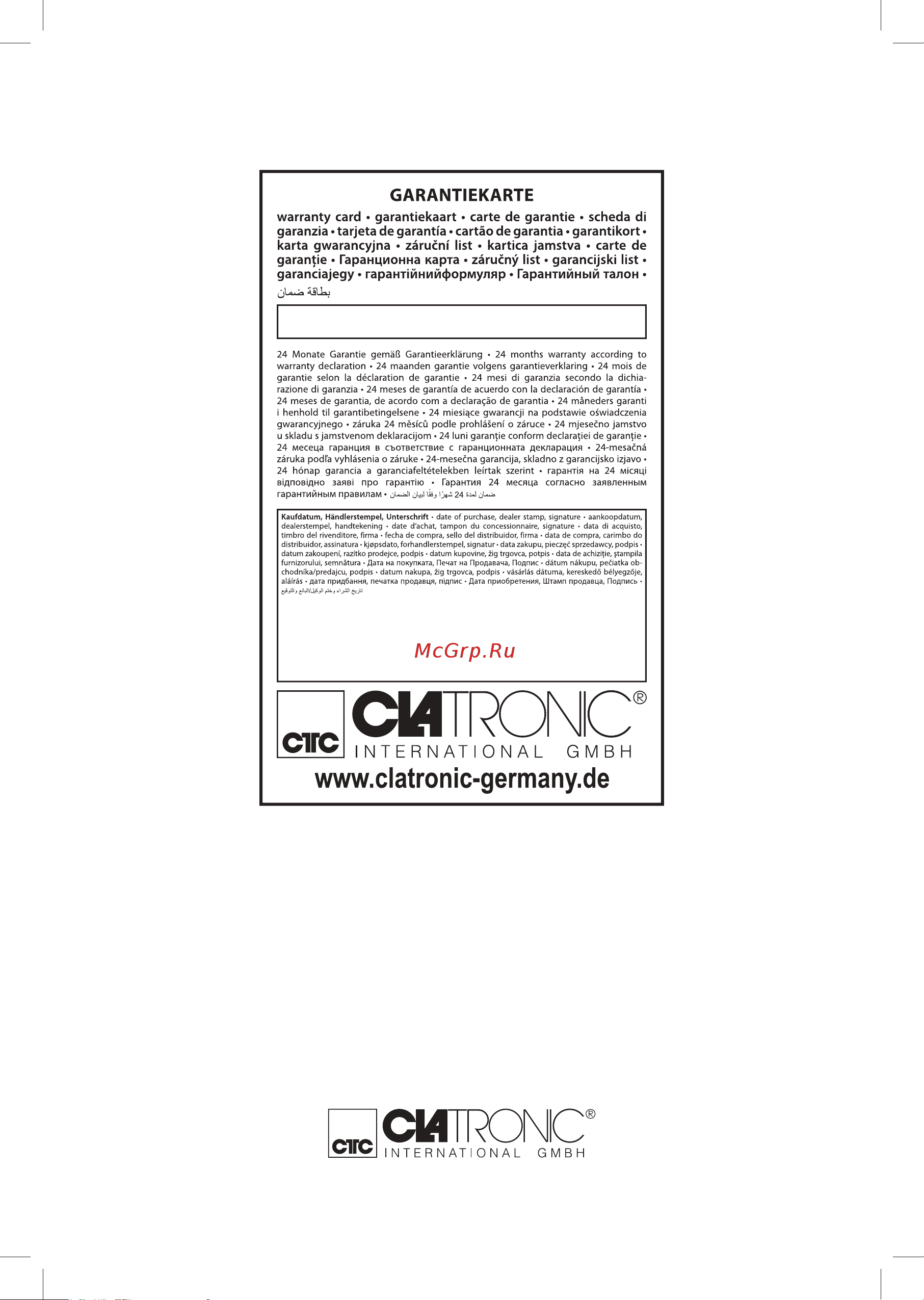 Clatronic KM 3765 [66/66] Km 3765