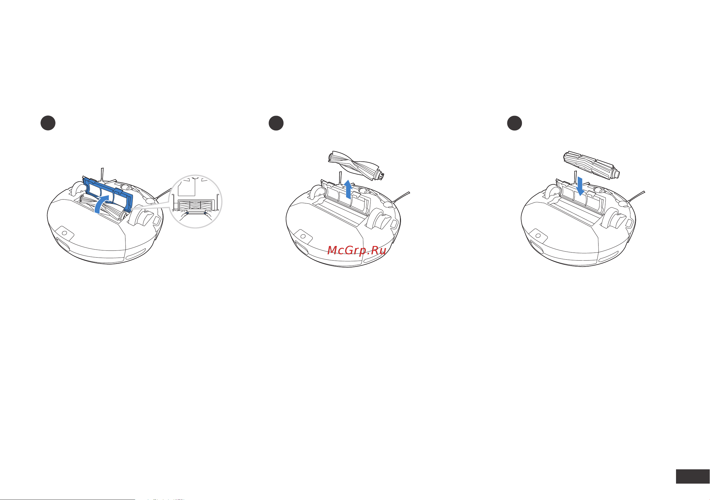 Yeedi K650 (K651G) [127/164] Funzionamento e programmazione 2 spazzola anti grovigli