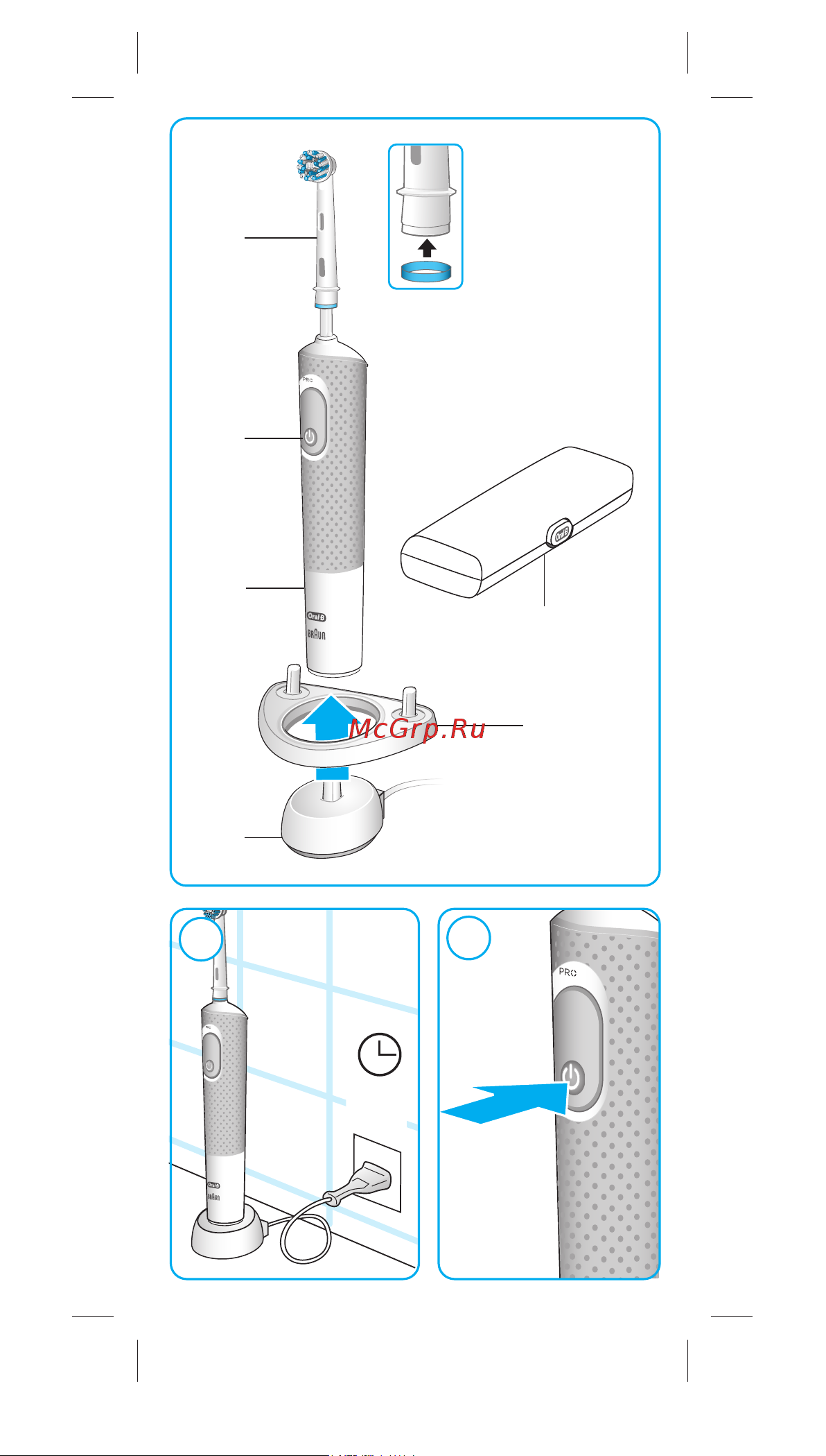 Oral-B Vitality Pro Protect X Clean сиреневая Руководство по эксплуатации онлайн [4/108] 793619