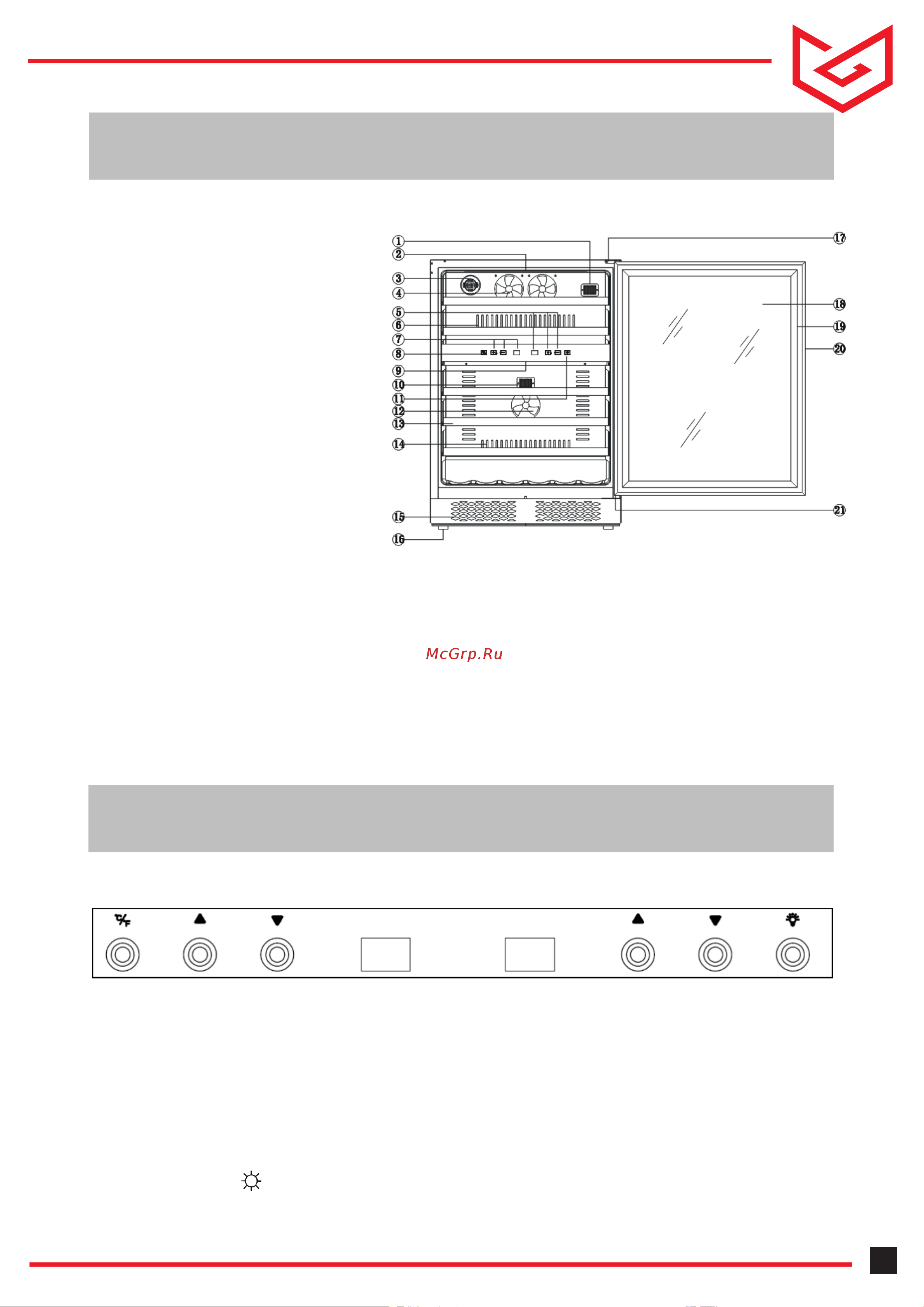 Meyvel MV116-KBT2 [5/16] Панель управления винного шкафа