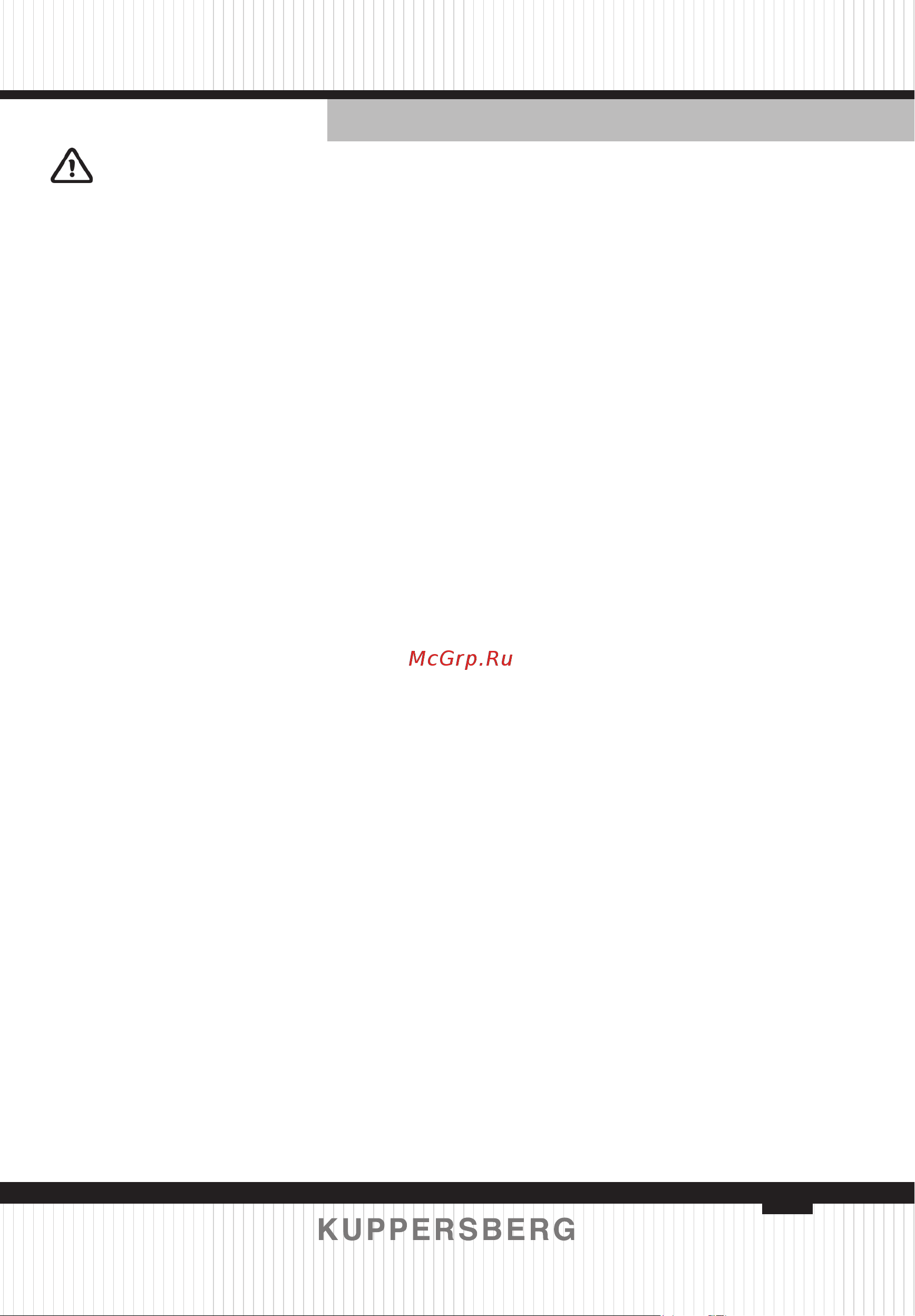 Kuppersberg ECS 703 R [27/80] Foreword