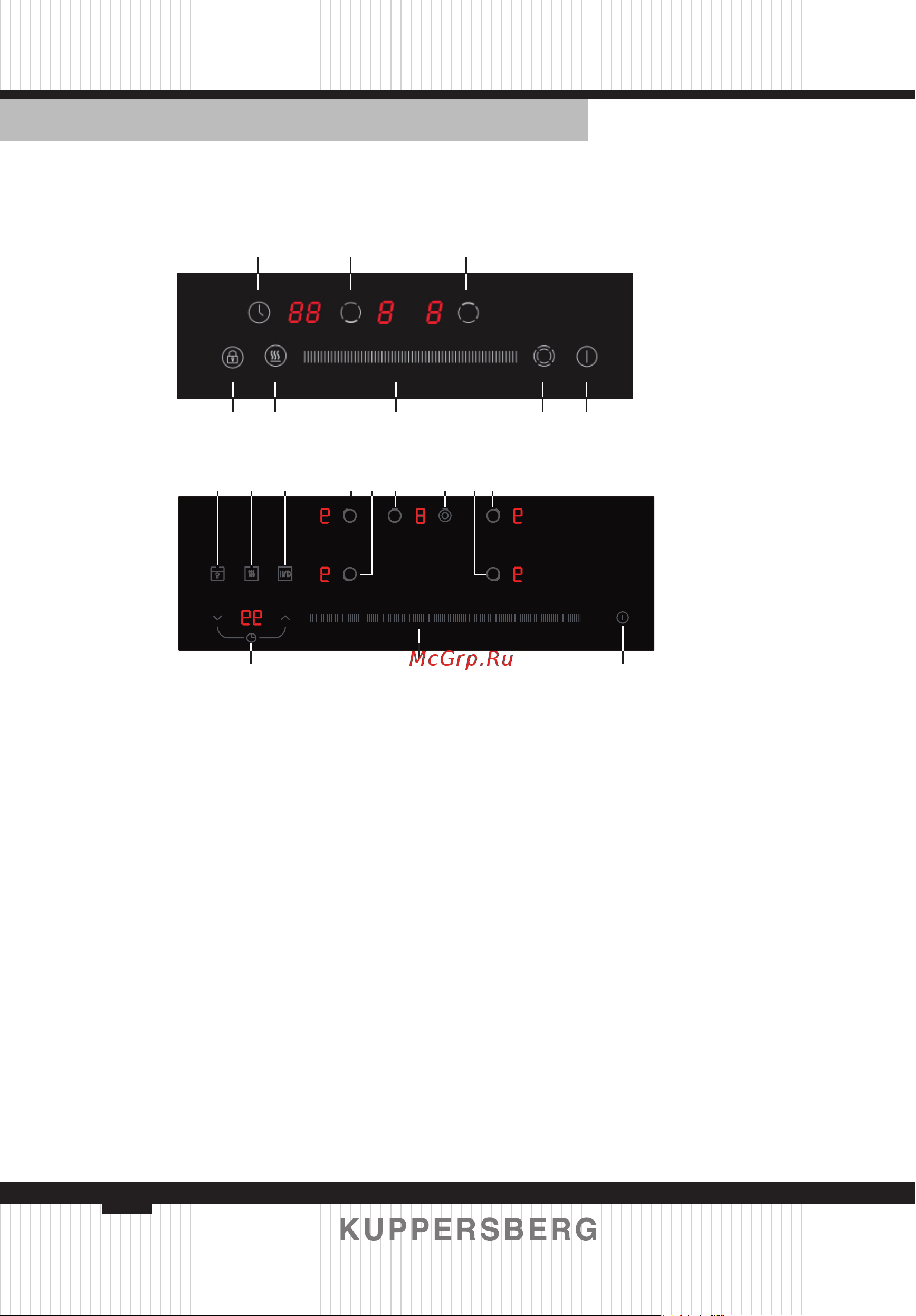 Kuppersberg ECS 703 R [32/80] Touch control instruction control panel