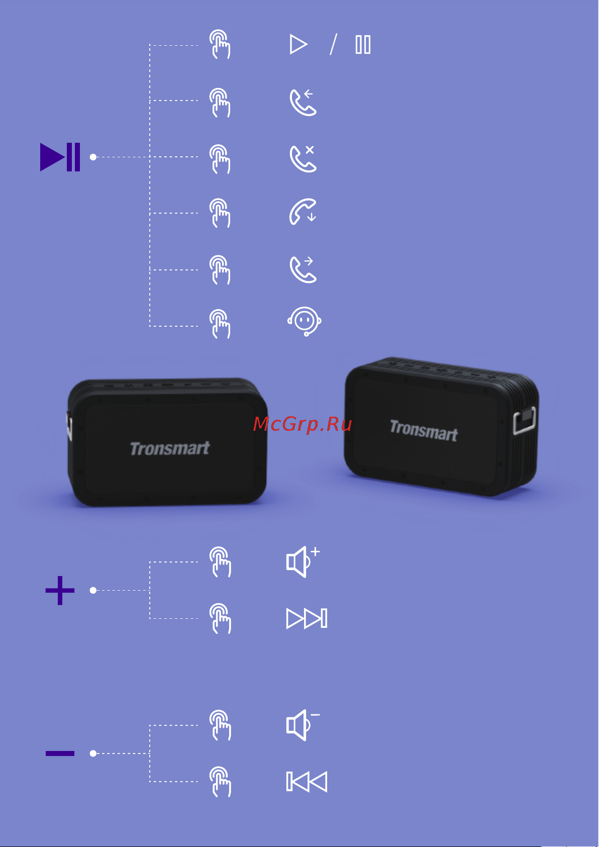 Tronsmart Force Max (746328) [5/16] Play pause button