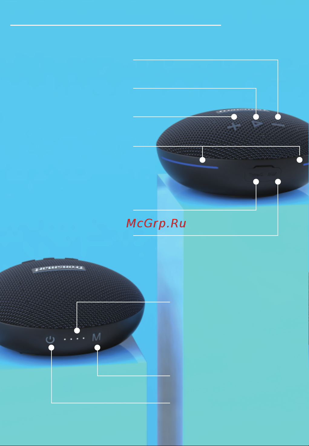 Tronsmart Splash 1 Black (467457) [2/16] Button configuration