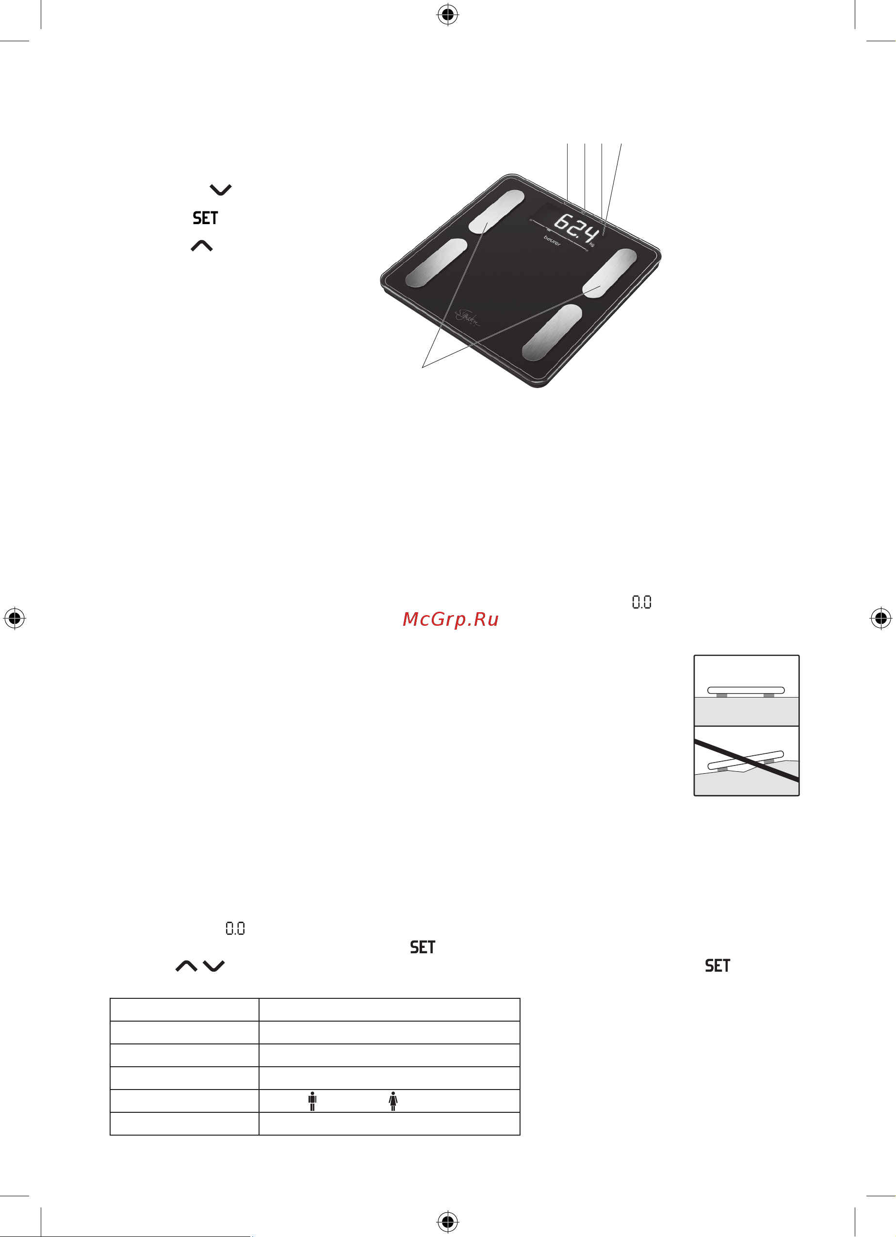 Beurer BF400 Signature 735.75 White [17/0] Device description