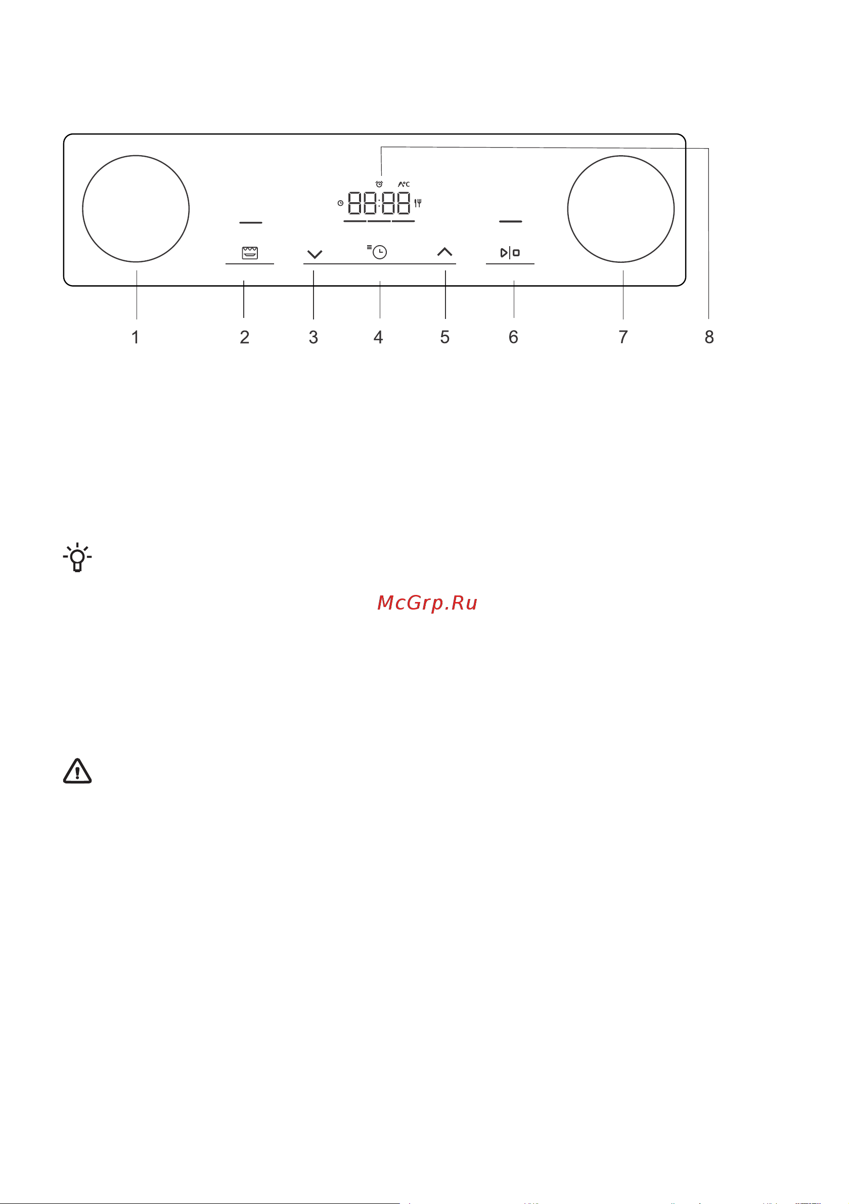 Korting OKB 6820 EX [9/39] Панель управления