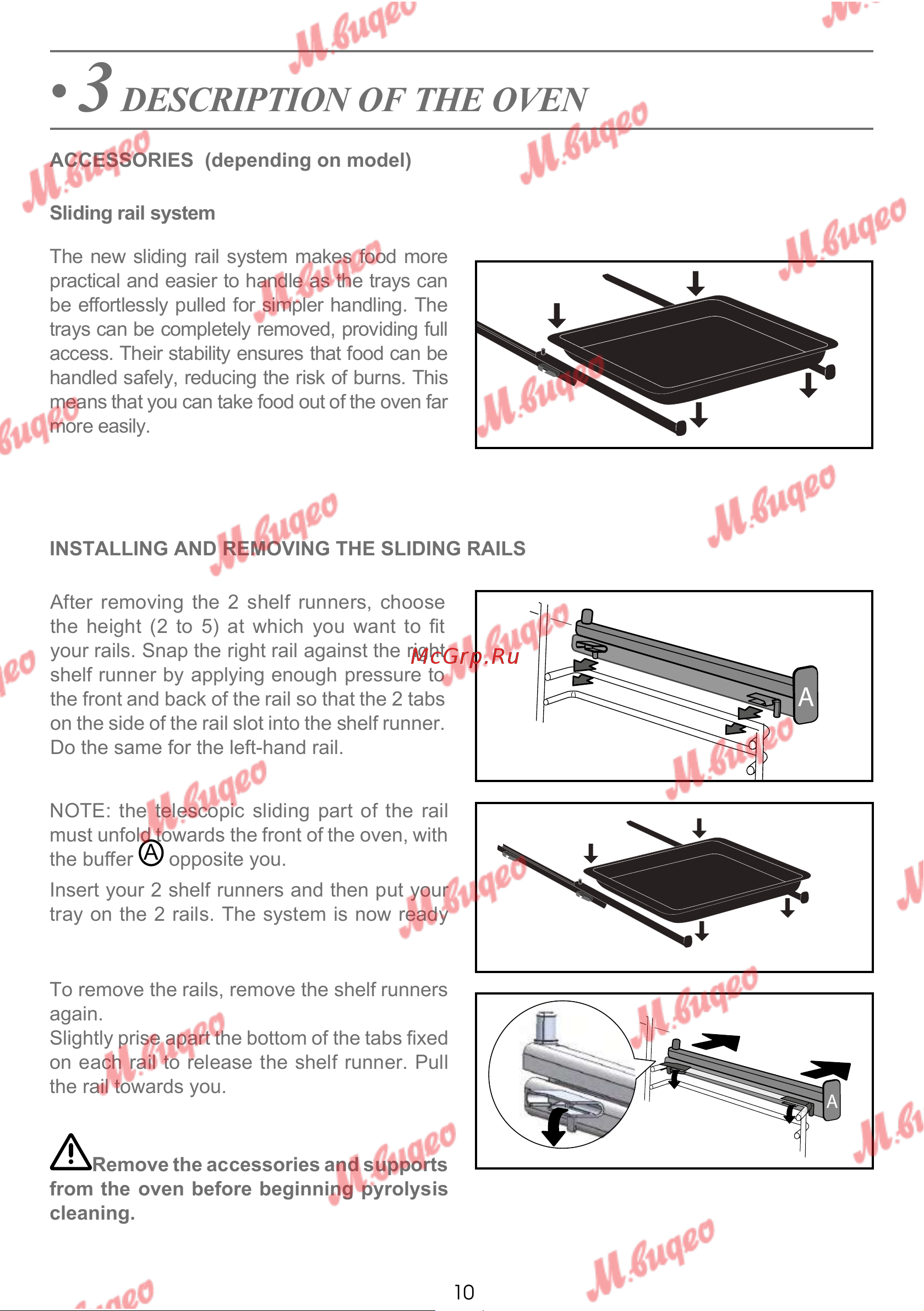 De Dietrich DOP7231A [137/329] Description of the oven