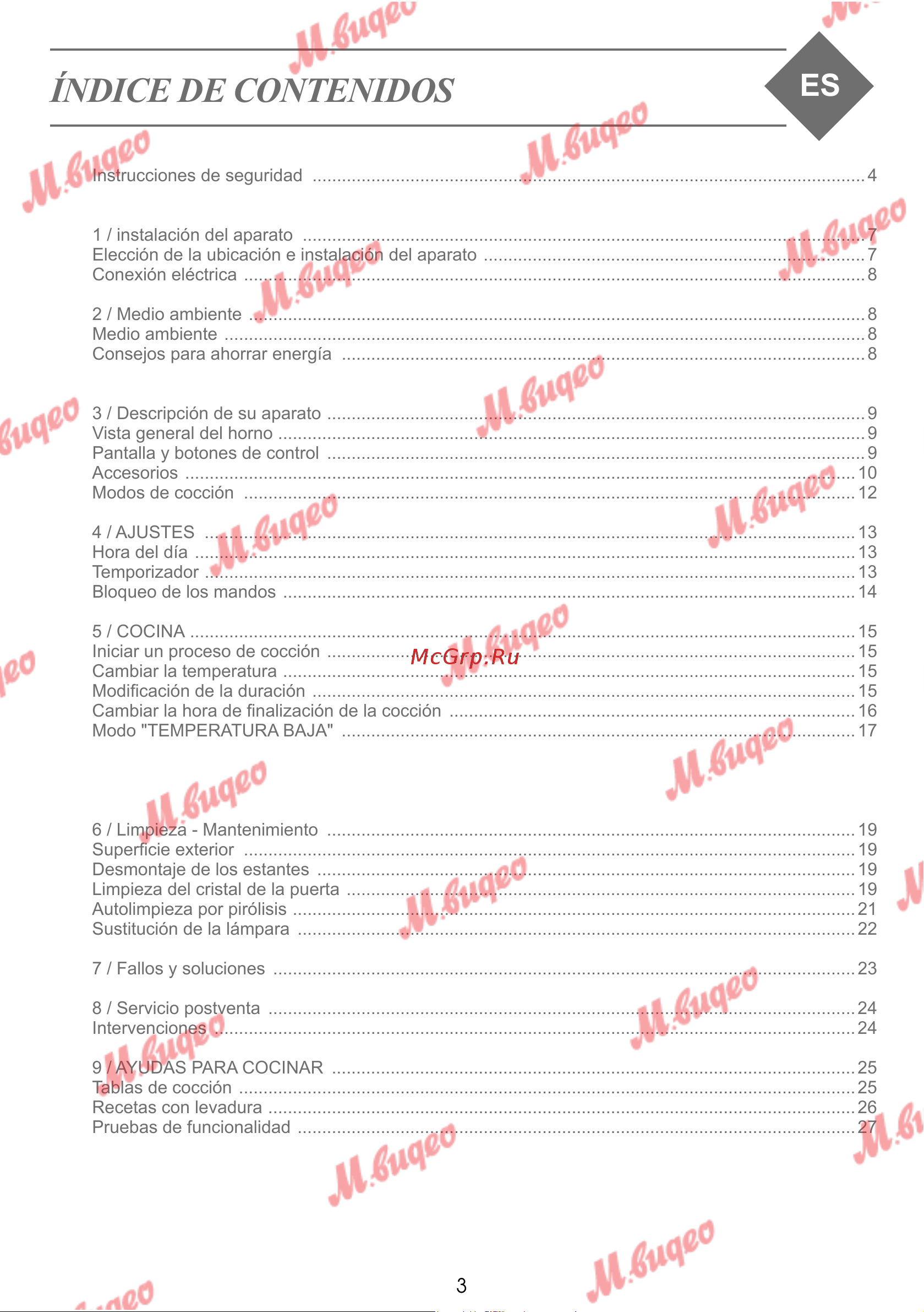 De Dietrich DOP7231A [156/329] Índice de contenidos