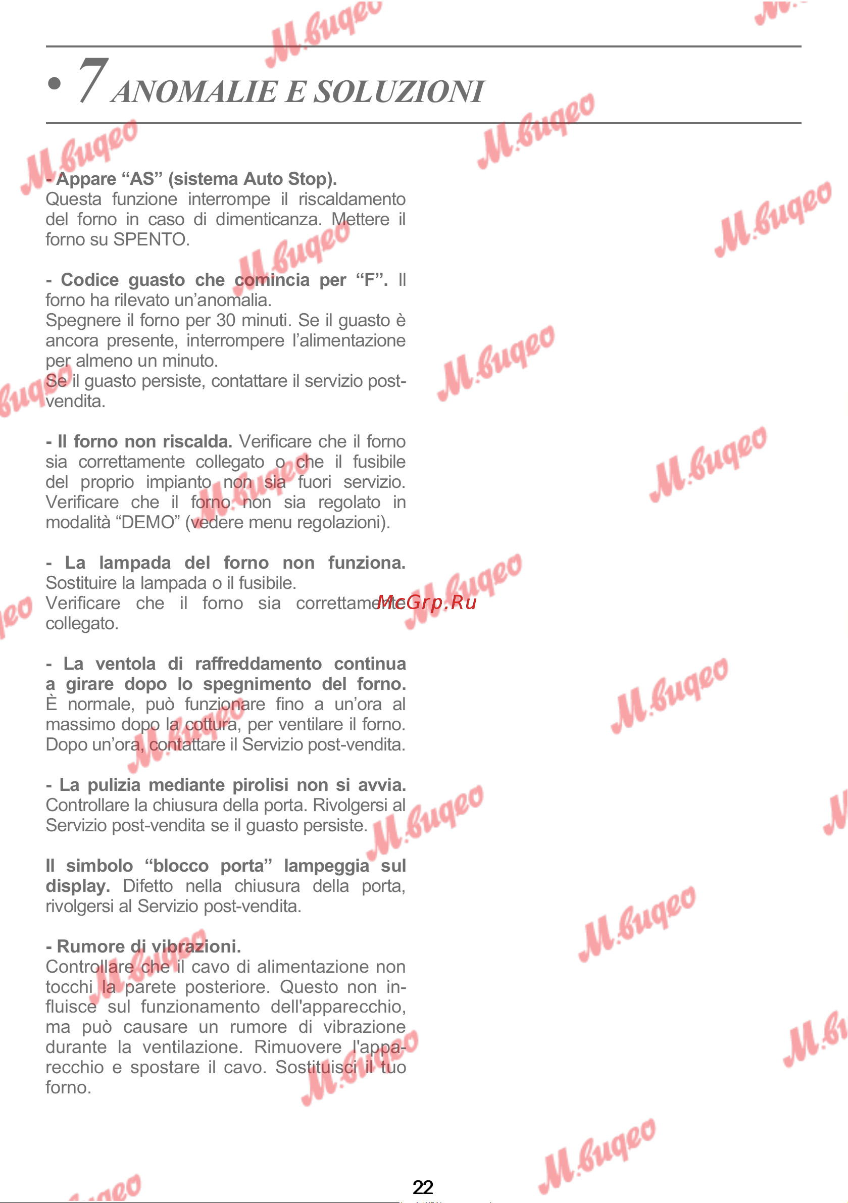 De Dietrich DOP7231A [200/329] Anomalie e soluzioni