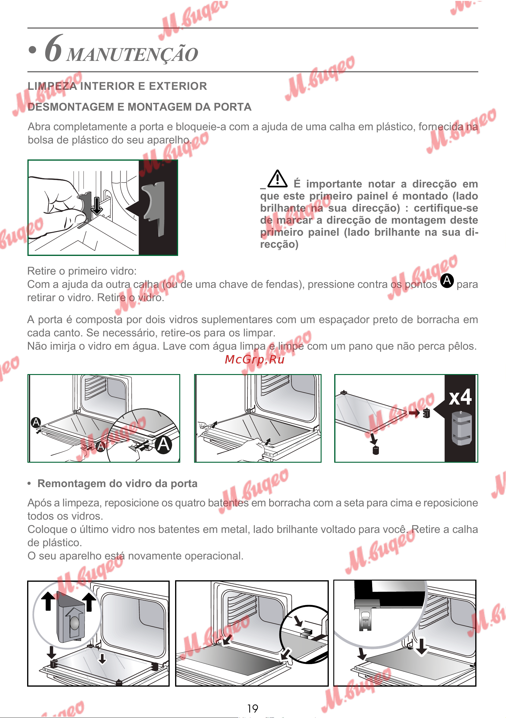 De Dietrich DOP7231A [272/329] Manutenção