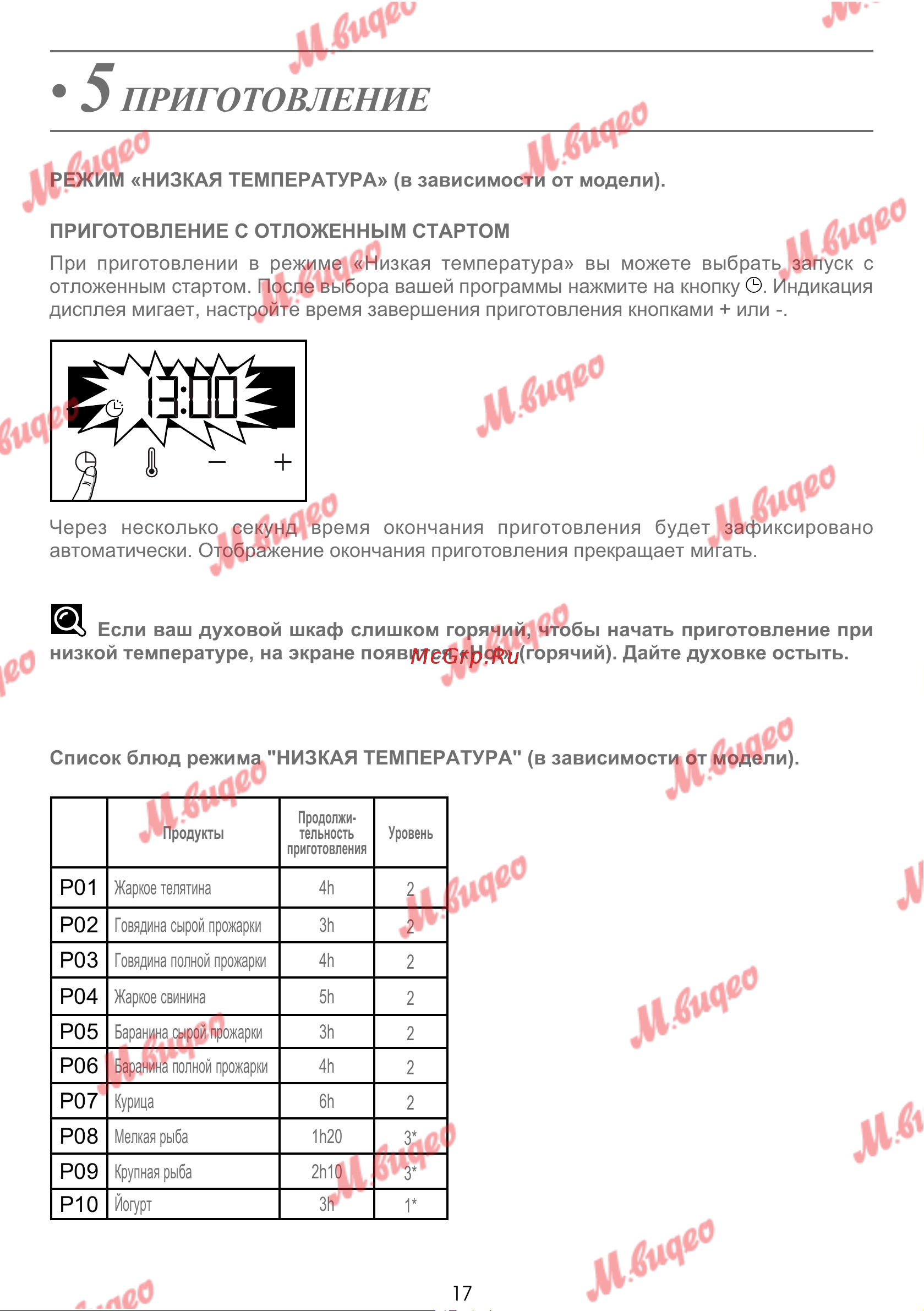 De Dietrich DOP7231A [295/329] Приготовление