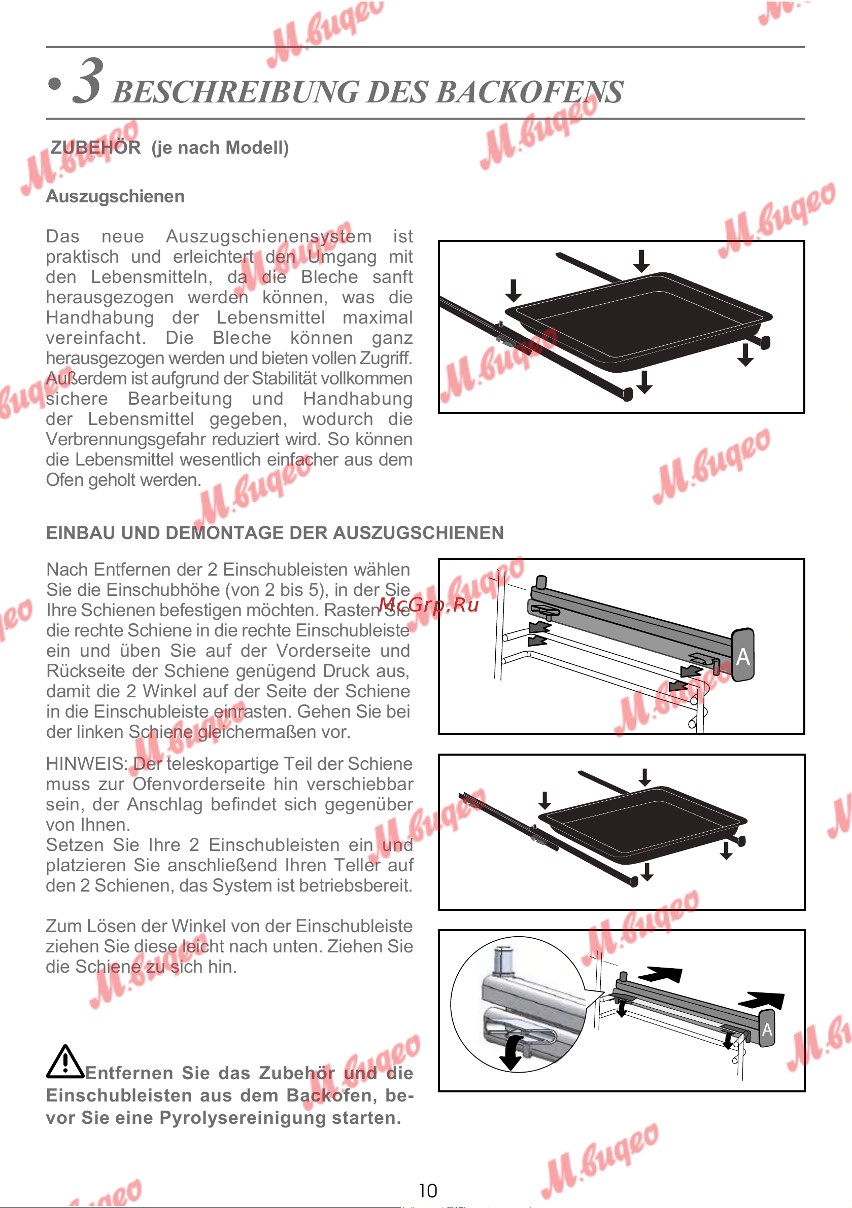 De Dietrich DOP7231A [87/329] Beschreibung des backofens
