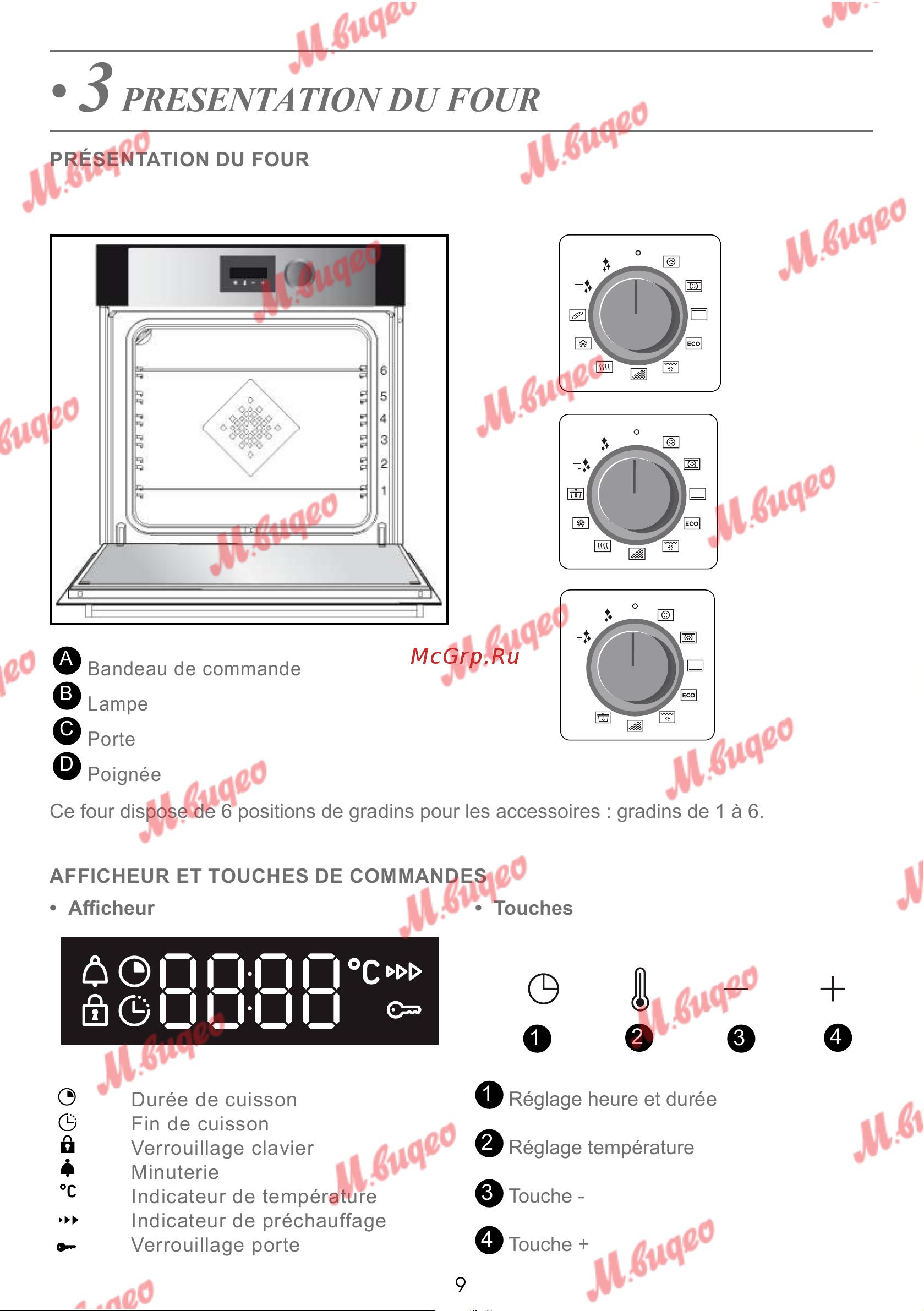 De Dietrich DOP7231A [9/329] Presentation du four