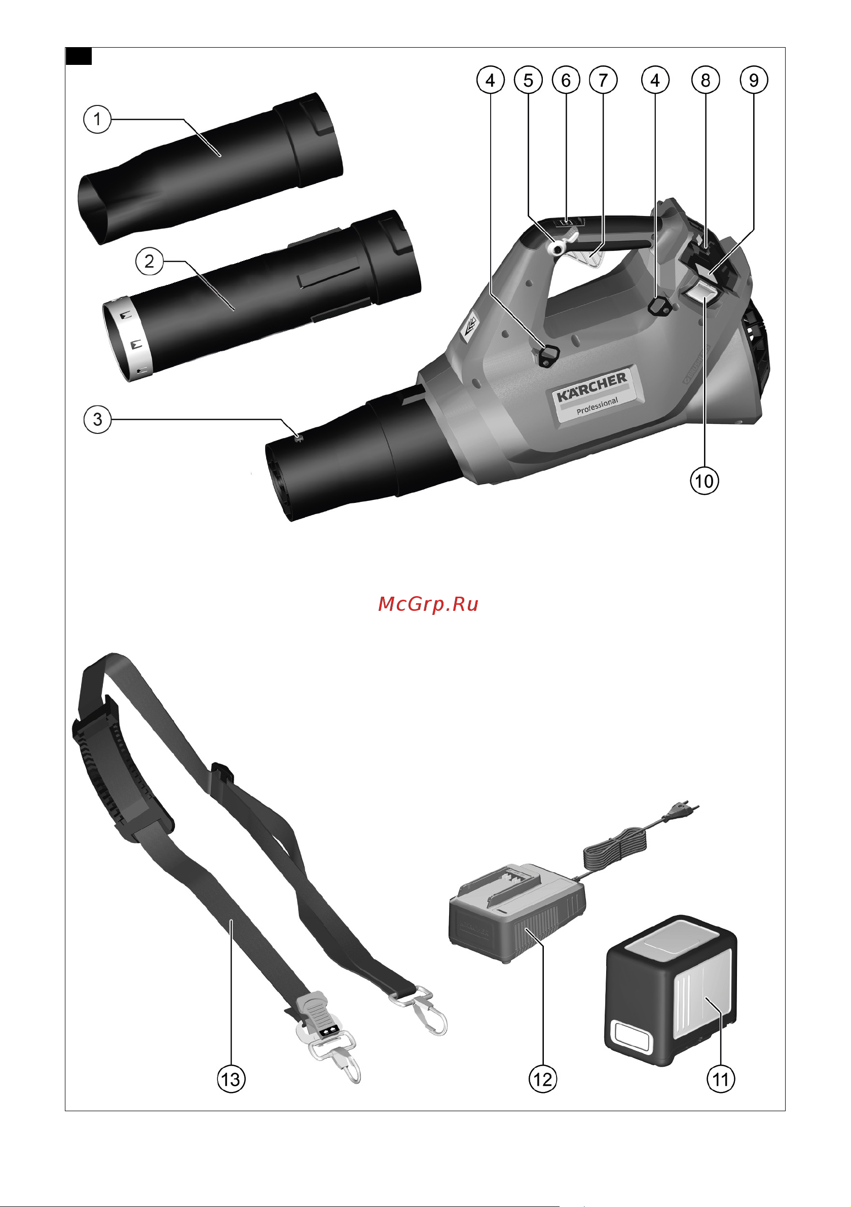 Karcher LB 930/36 Bp 1.042-507.0 Руководство по эксплуатации онлайн [2/156] 793975