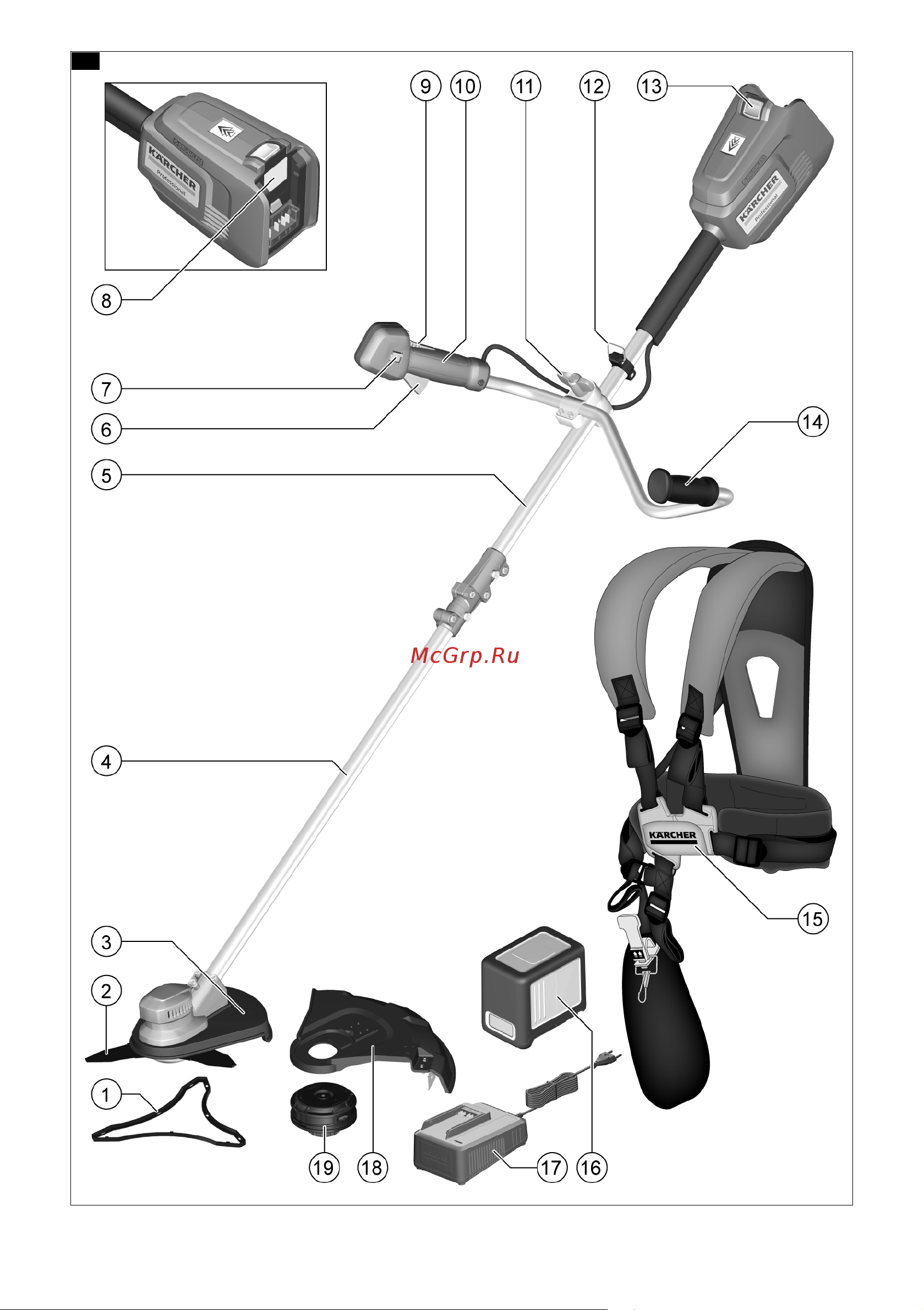 Karcher BCU 260/36 BP 1.042-503.0 Руководство по эксплуатации онлайн [2/212] 793988