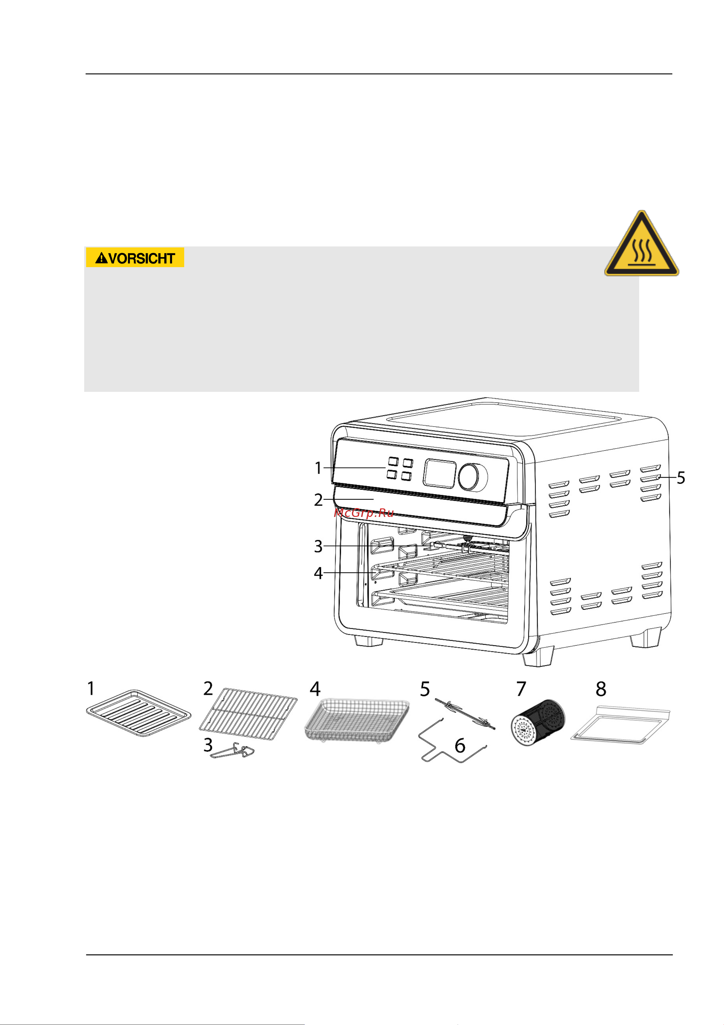 Caso AirFry Chef 1700 [31/58] Attention