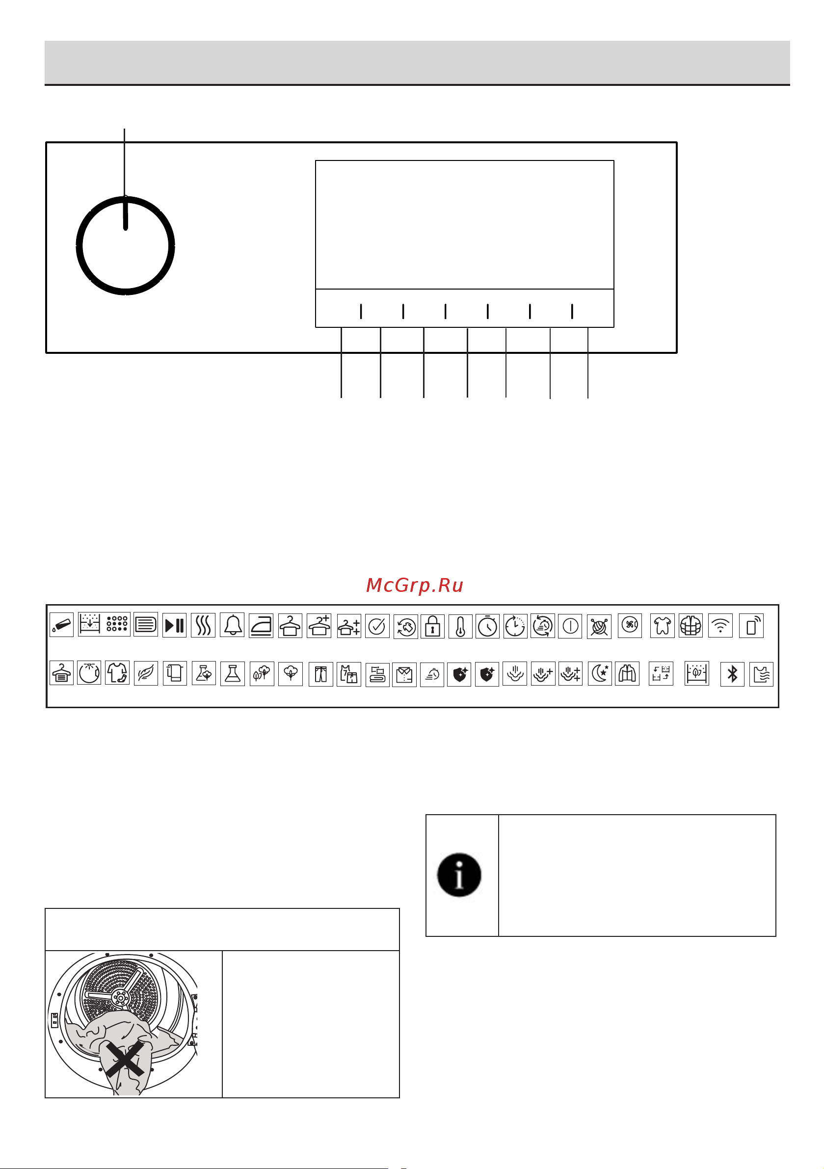 Beko B5T69233 [19/37] Панель управления