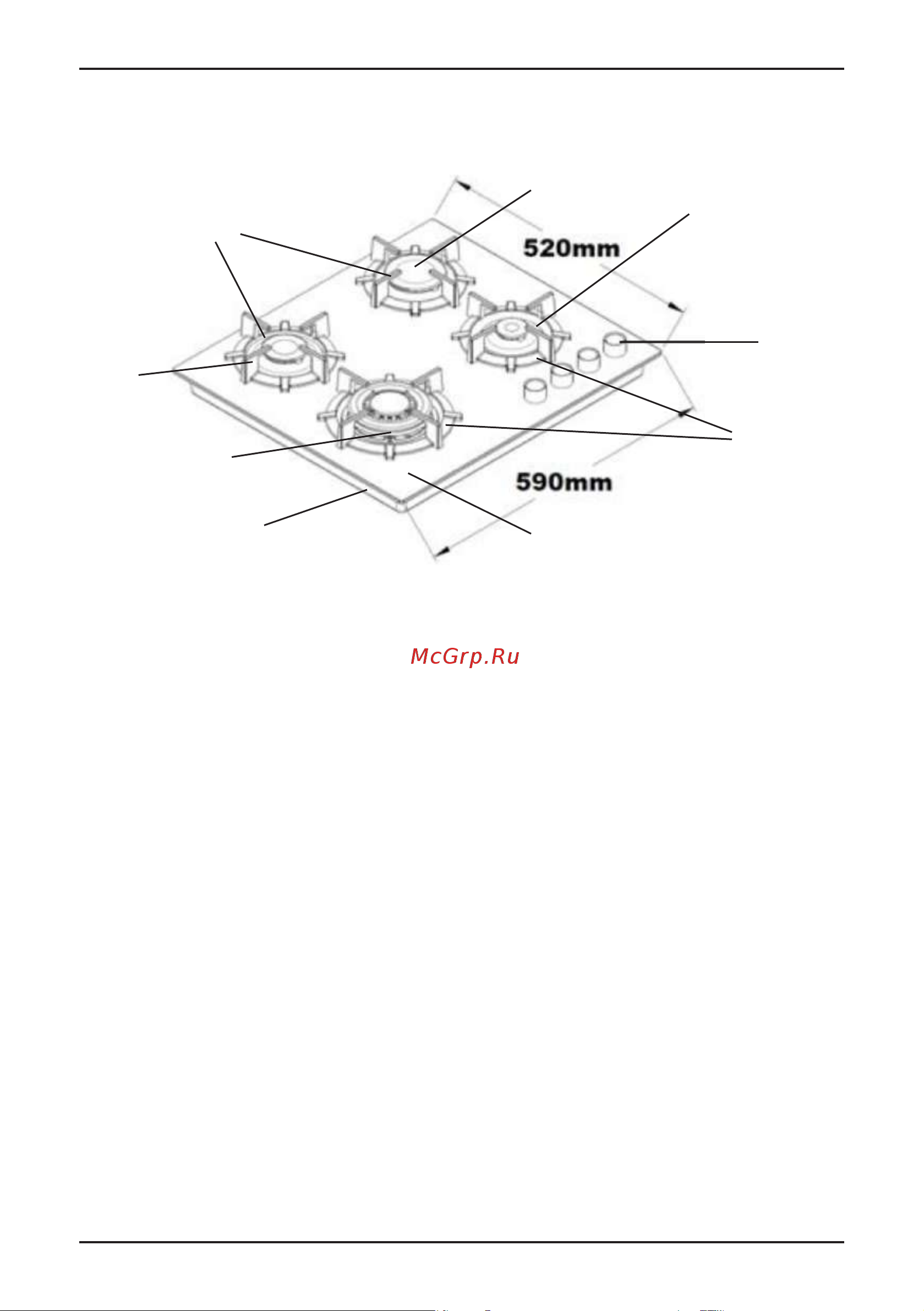 Korting HGG 6420 CN [3/22] Описание и работа прибора