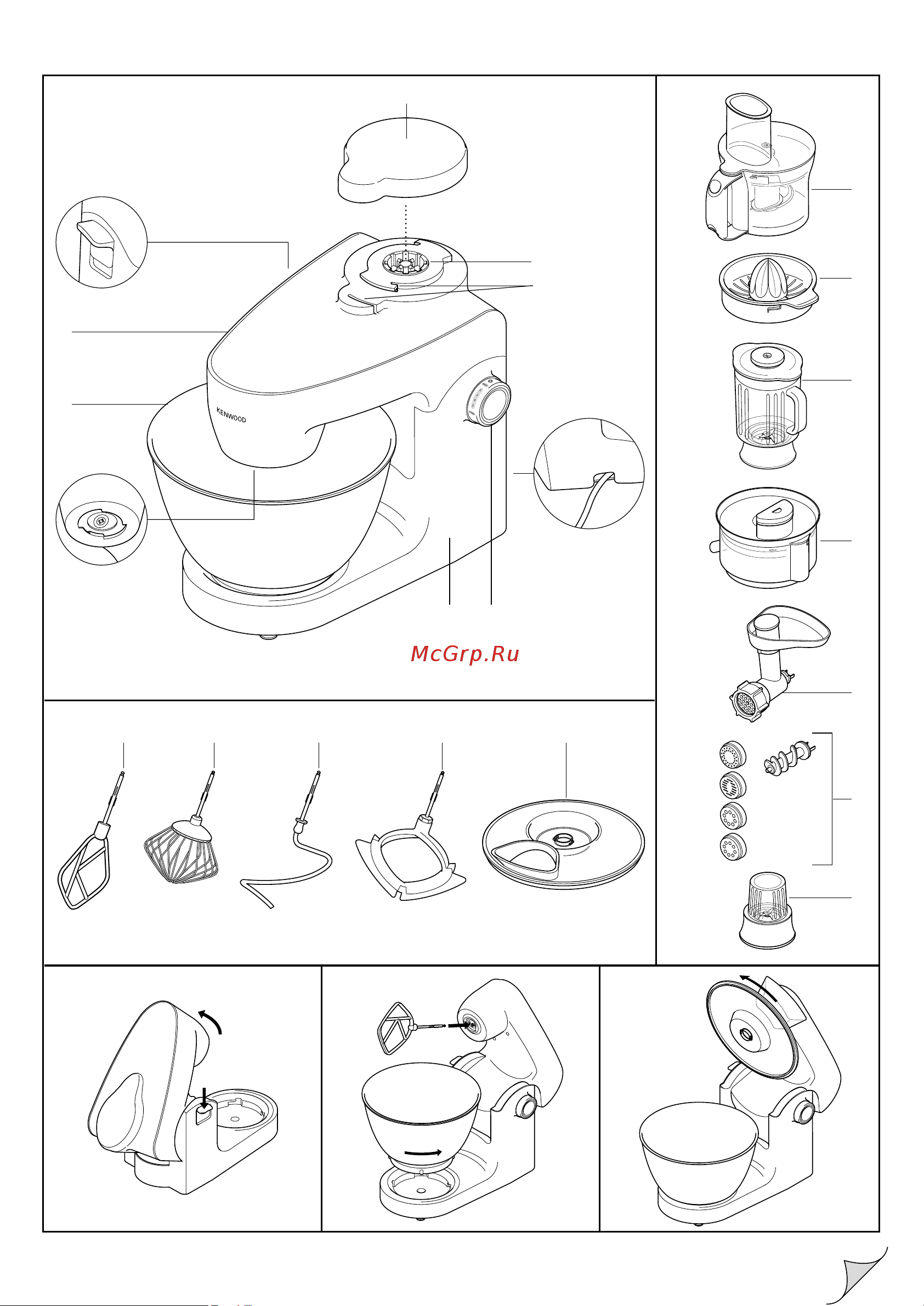 Kenwood KHH326WH (OW20010001) Руководство по эксплуатации онлайн [3/0] 120575