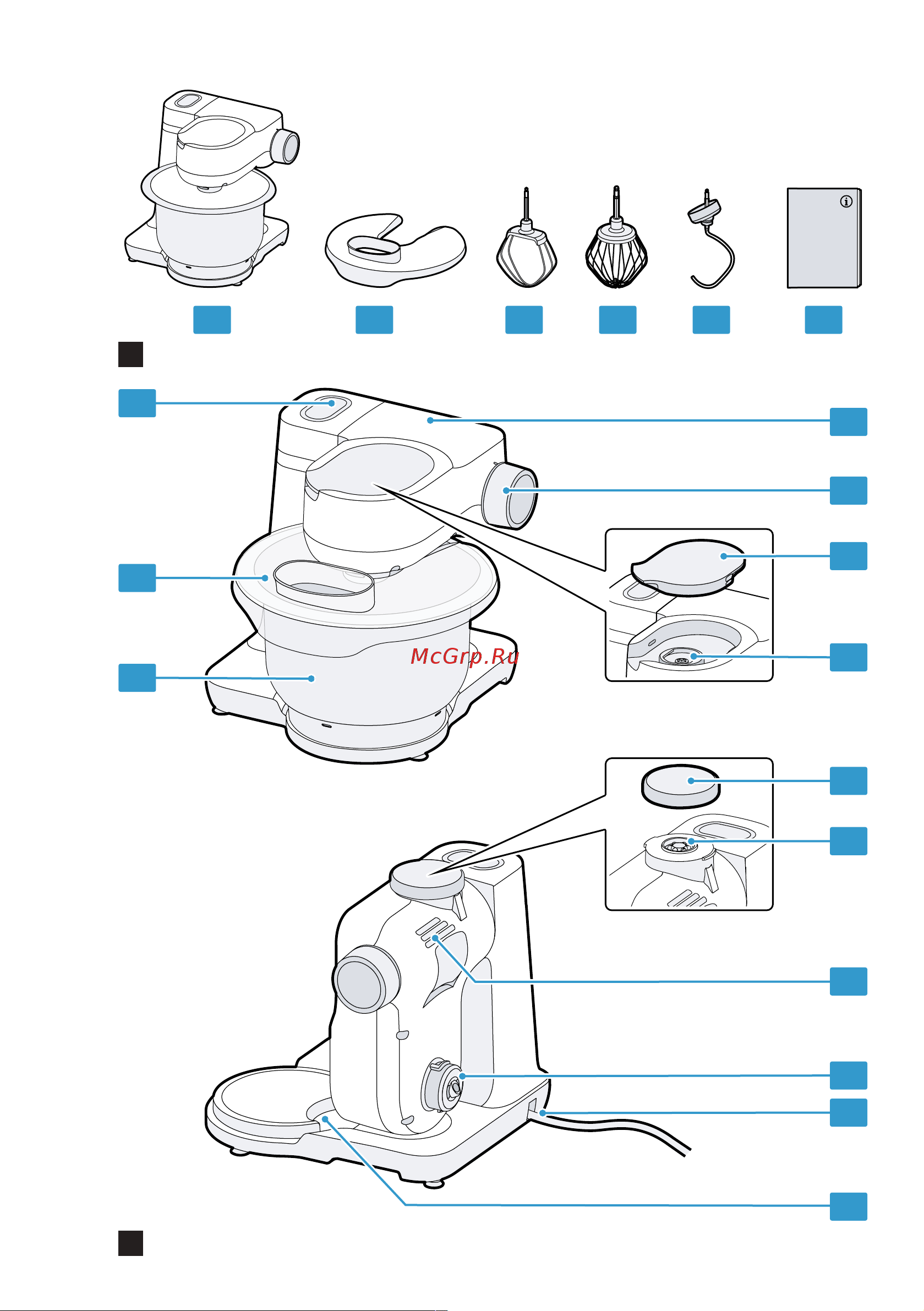 Bosch MUM-S2EW40 Руководство по эксплуатации онлайн [2/152] 794283