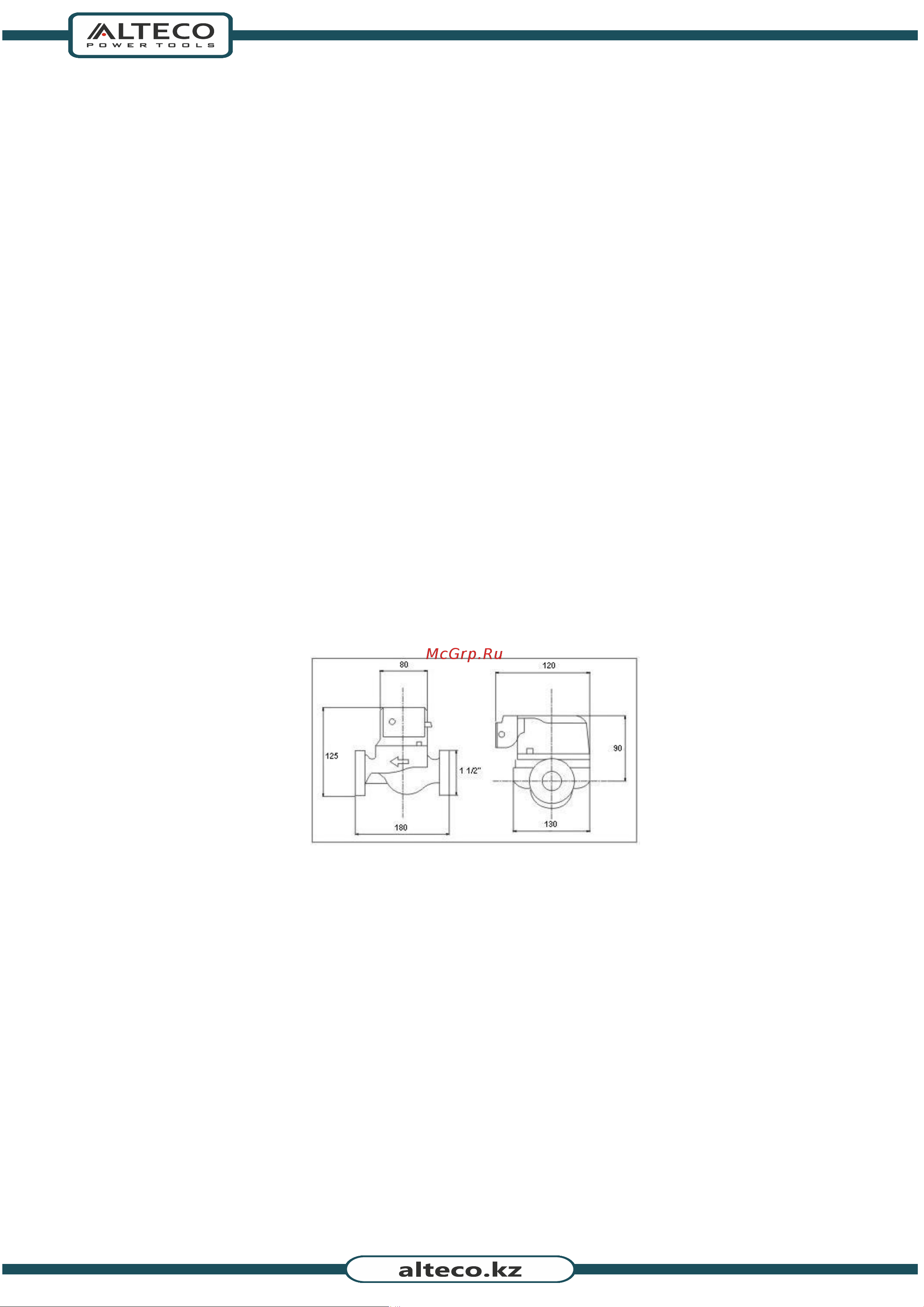 Alteco CP 25-6/130 Руководство по эксплуатации онлайн [2/15] 794357