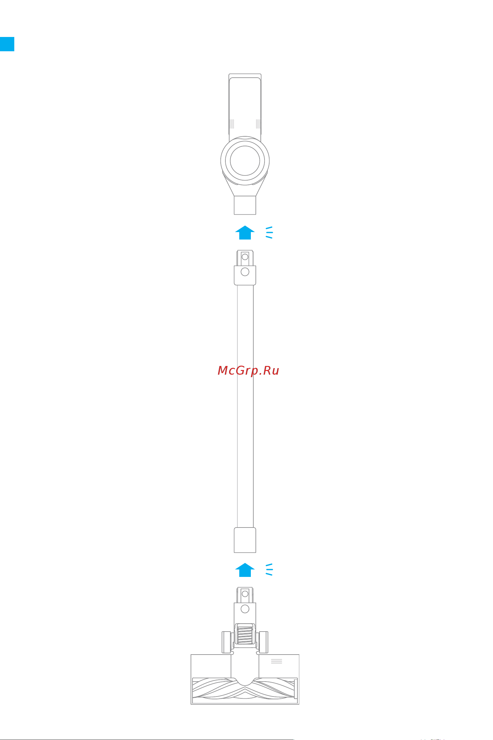 Dreame Cordless Vacuum V12 Grey [7/24] Сборка основного корпуса