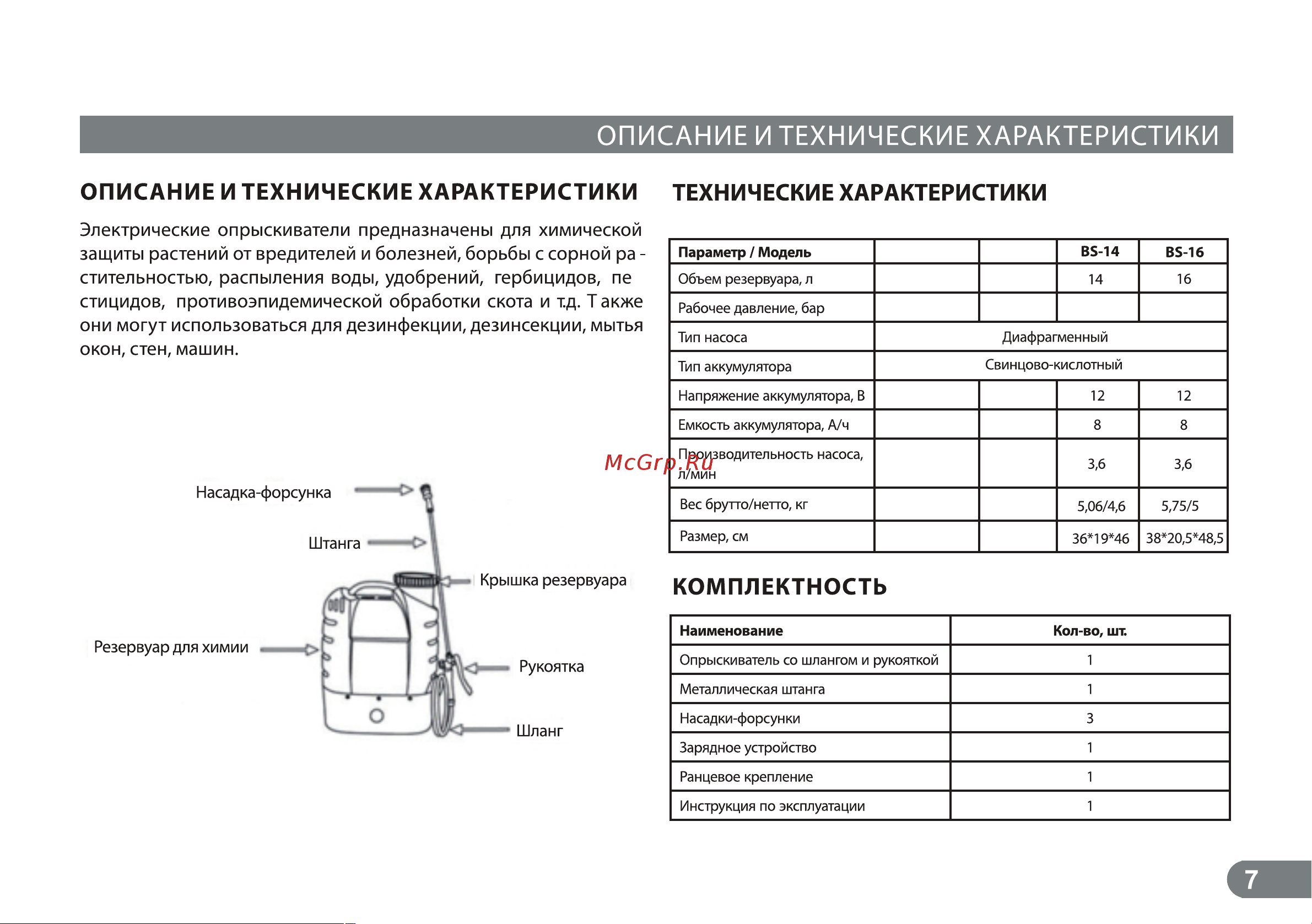ELECTROLITE  BS-10 Руководство по эксплуатации онлайн [7/14] 794486