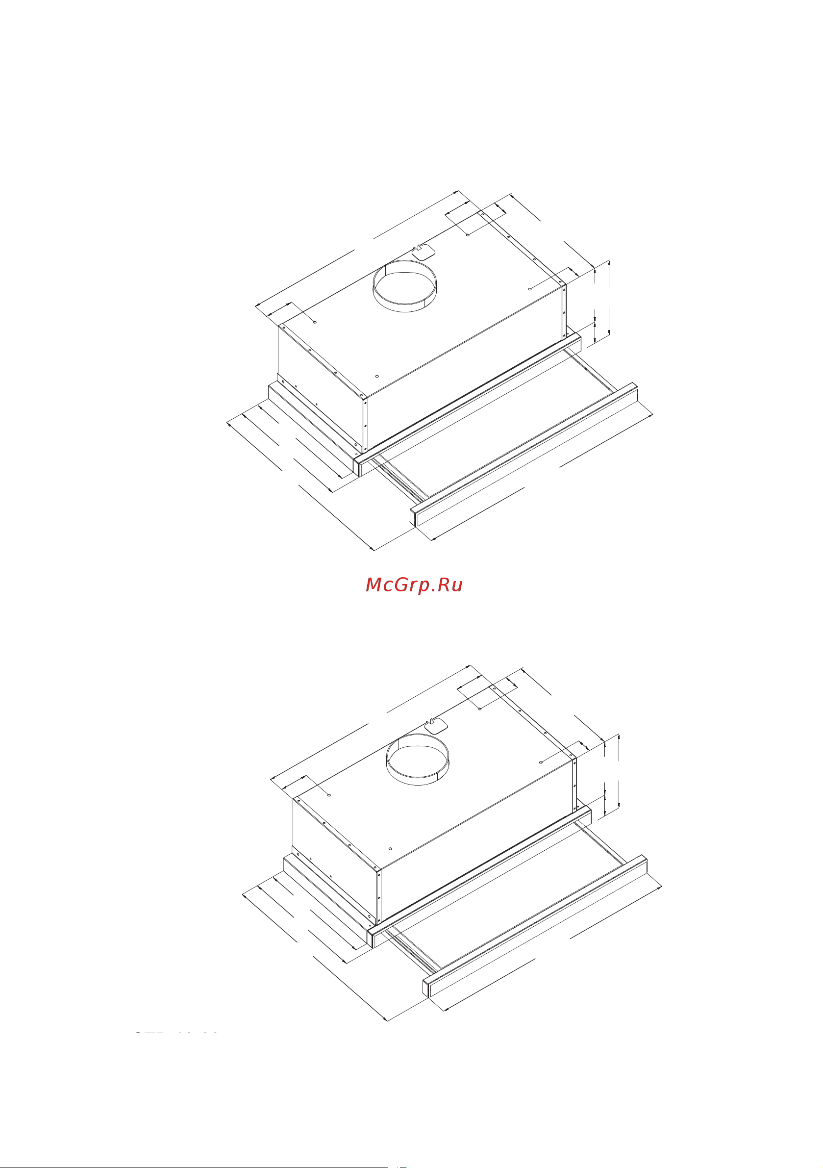 Korting KHP 9975 GN [6/20] Габариты и схемы установки