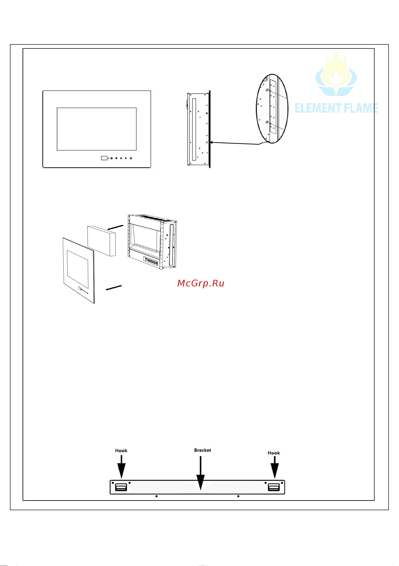 Element Flame Blazer Ambilight EL2003 [6/20] Настенный монтаж
