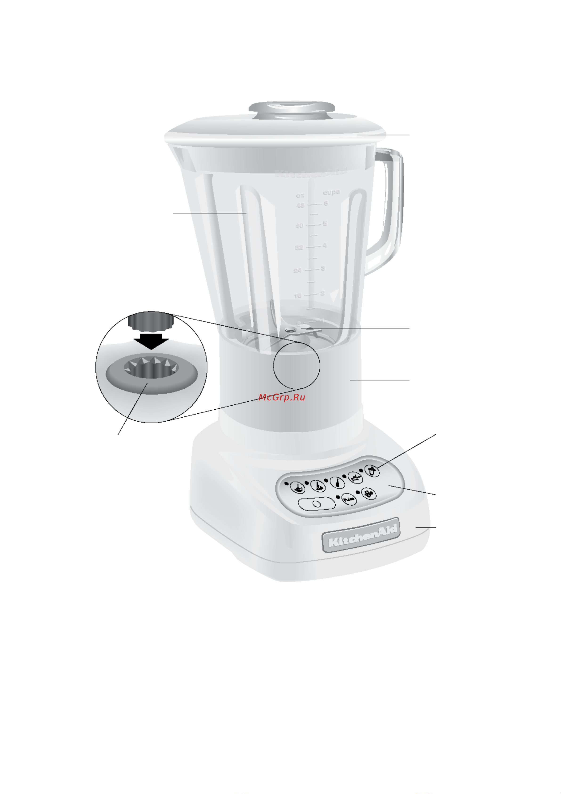 KitchenAid 5KSB 5553 EER [5/20] Компоненты блендера модель 5ksb555