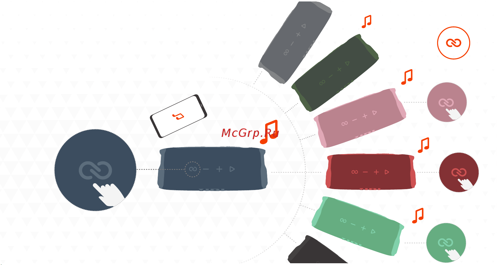 JBL FLIP6 BLU синий [5/20] Use the jbl portable app for speaker configuration and software upgrade