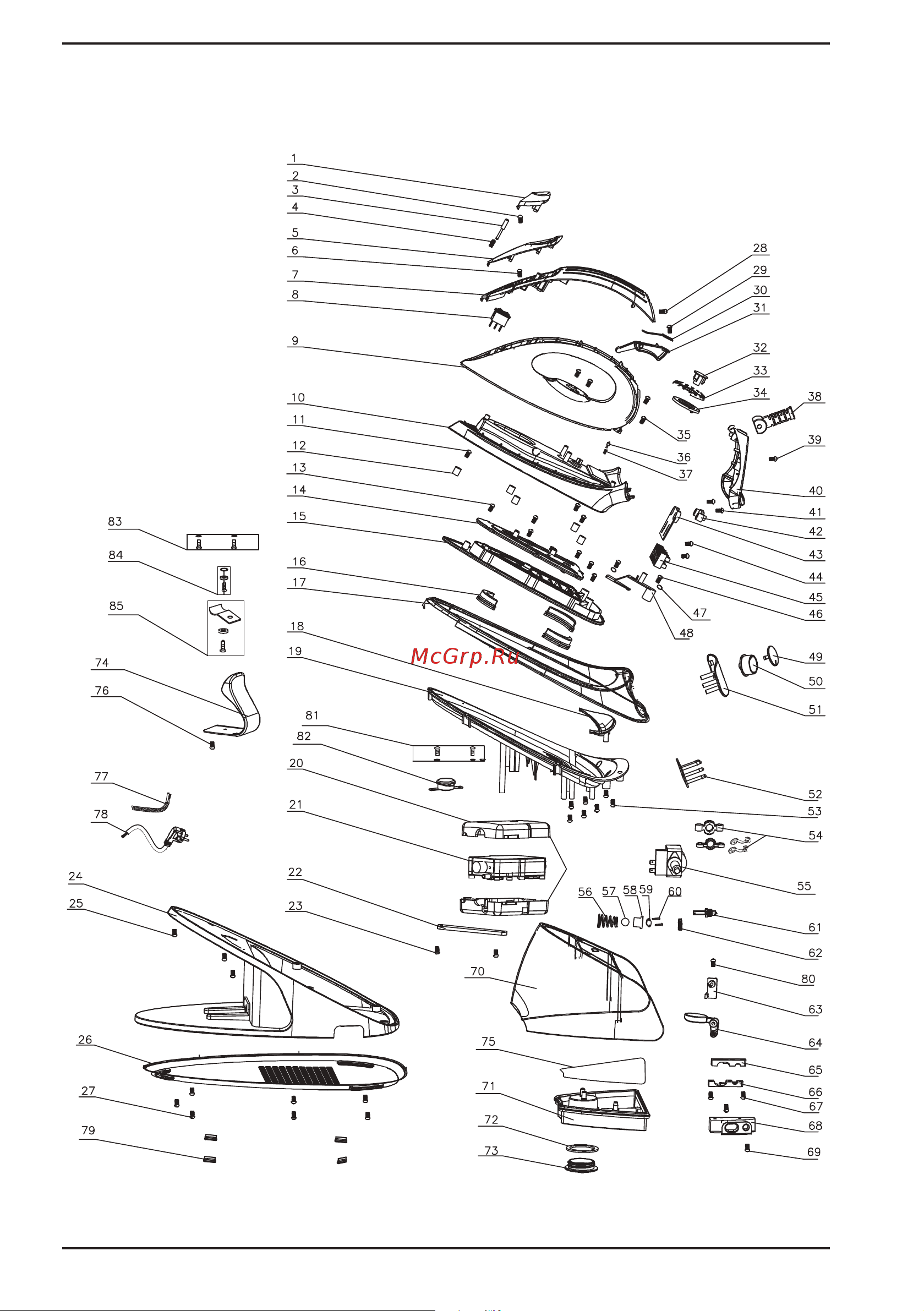 Bort SteamCare Plus (93411324) [14/32] Exploded view
