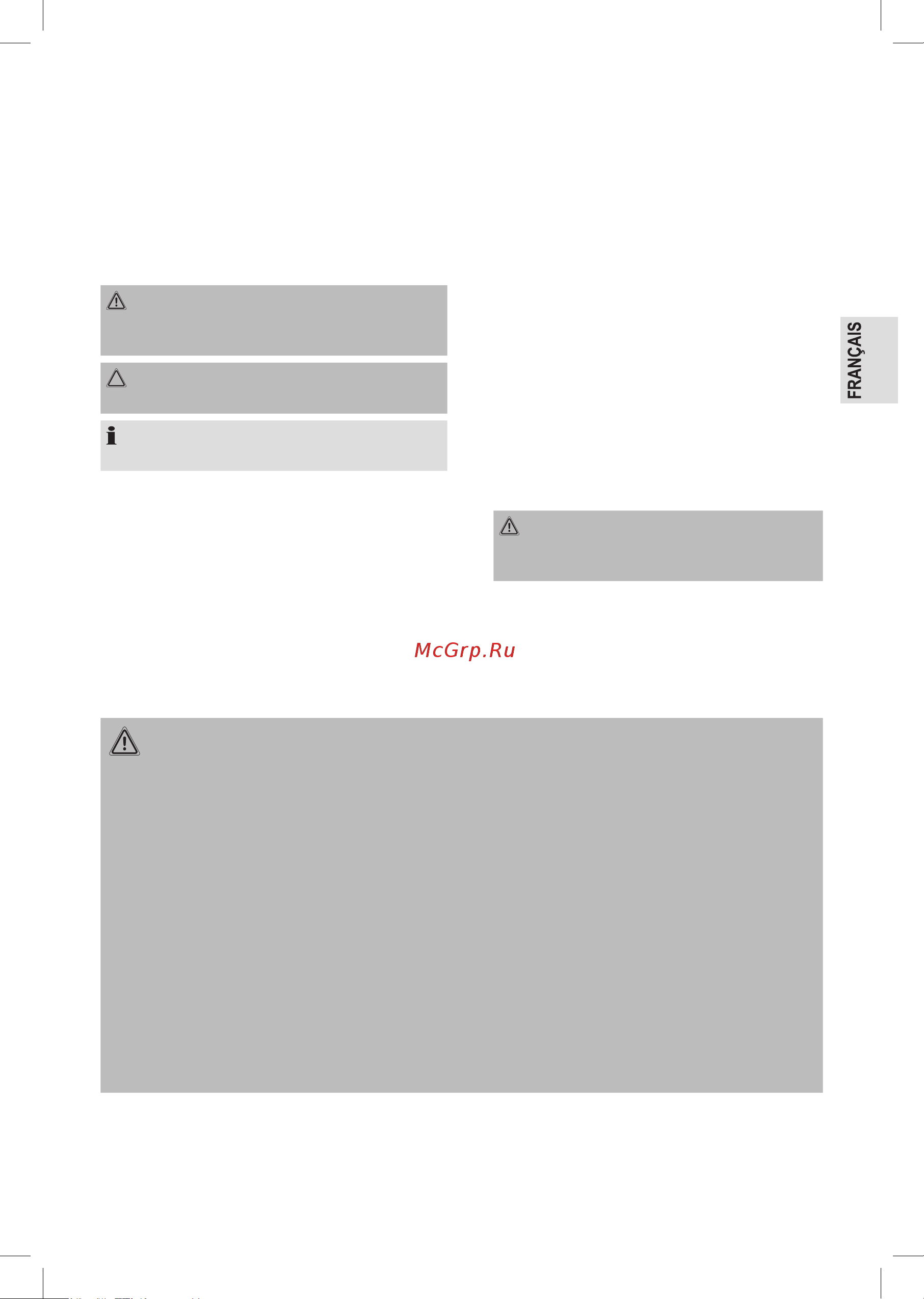 ProfiCare PC-MD 3026 A [15/58] Consignes de sécurité spéciales pour cet appareil