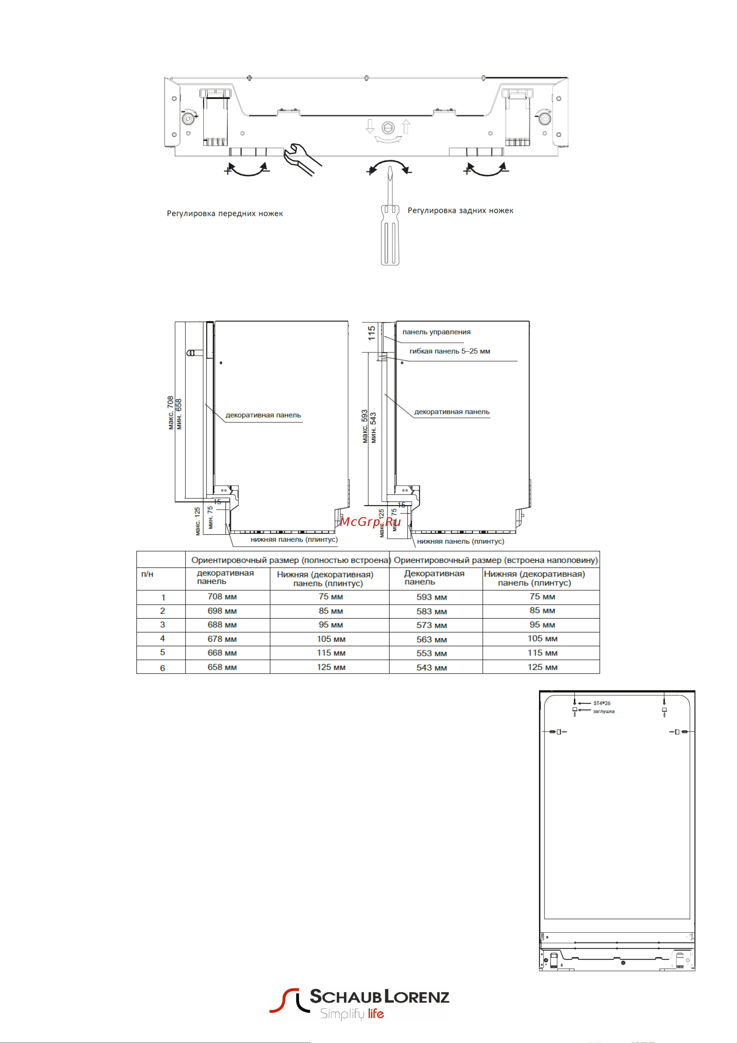 Schaub Lorenz SLG VI4630 Руководство по эксплуатации онлайн [12/36] 795046