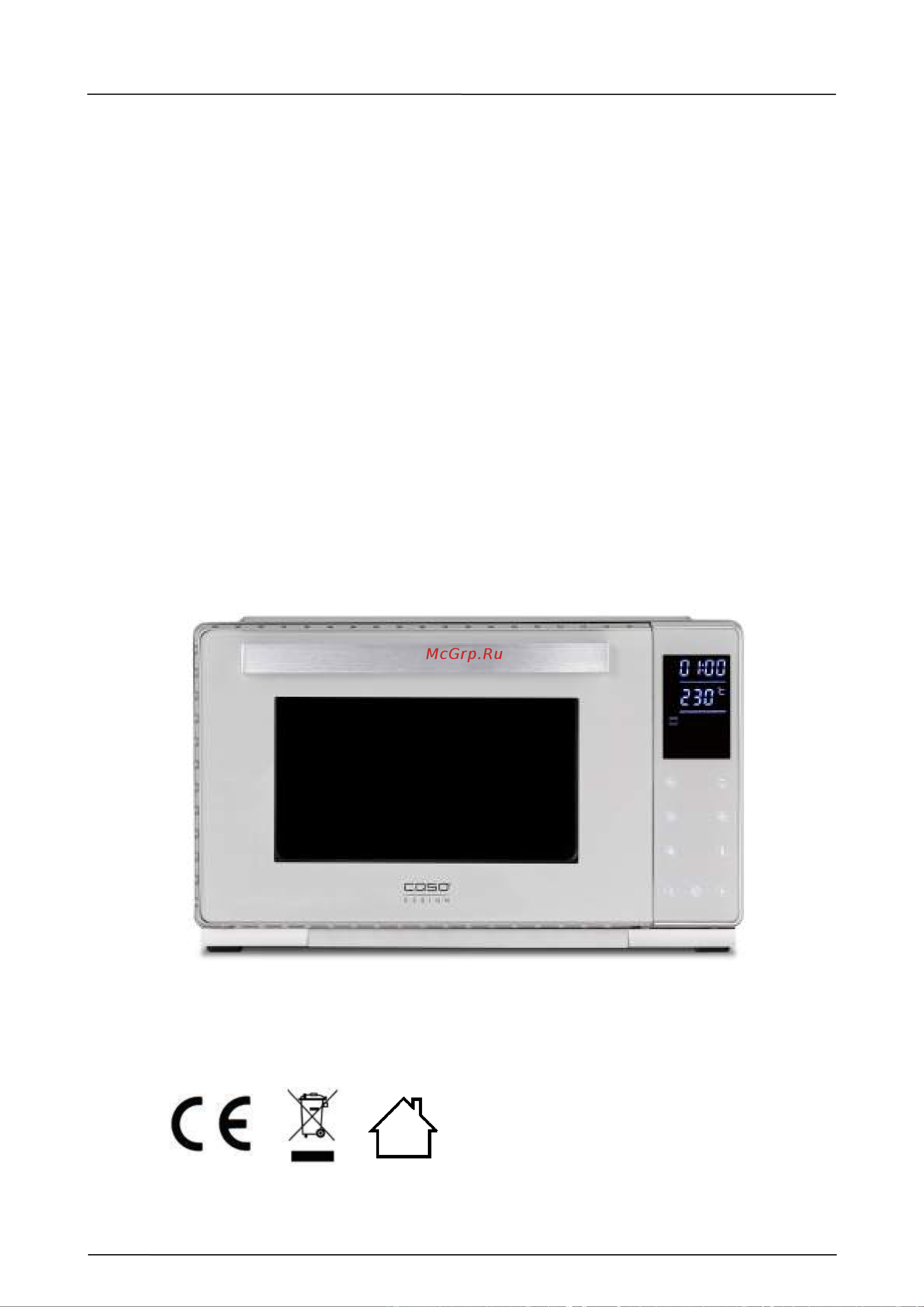 Caso TO Bake Style 26 Touch [68/162] Istruzioni d uso originali
