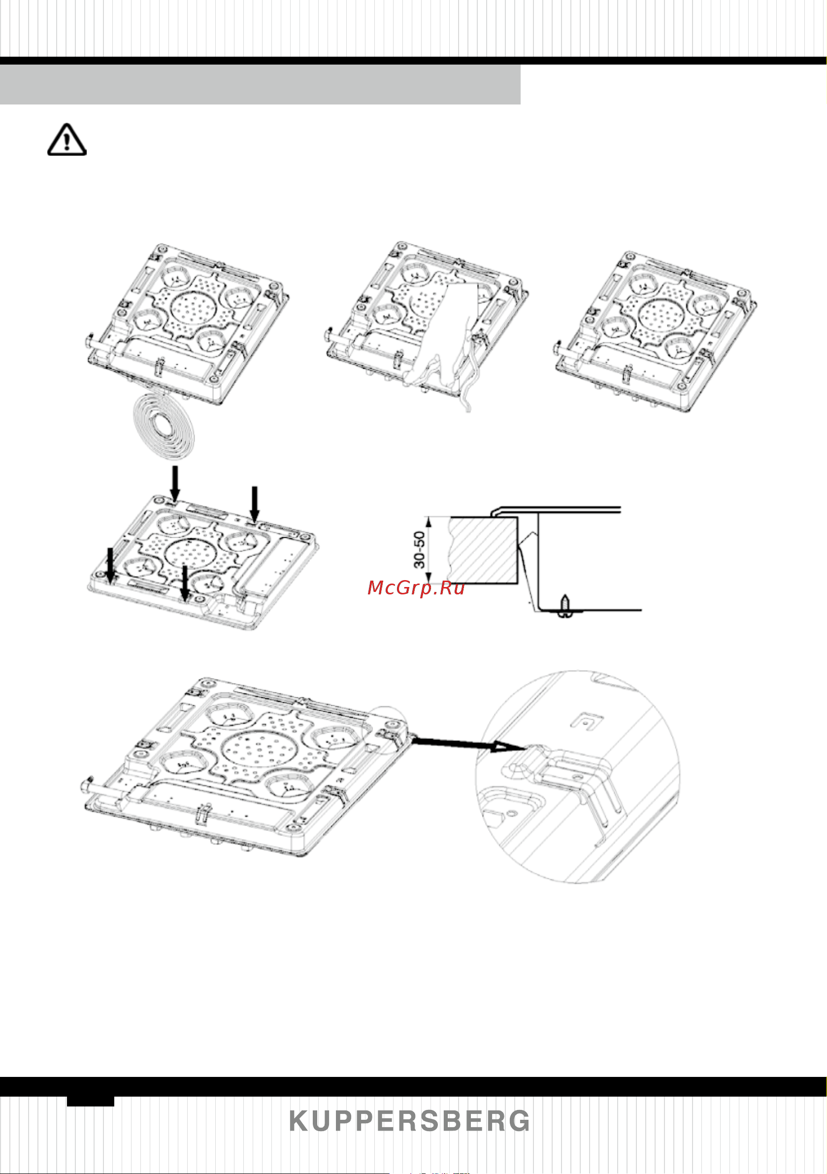Kuppersberg FS 73 Ant [30/80] Installation of the cooker