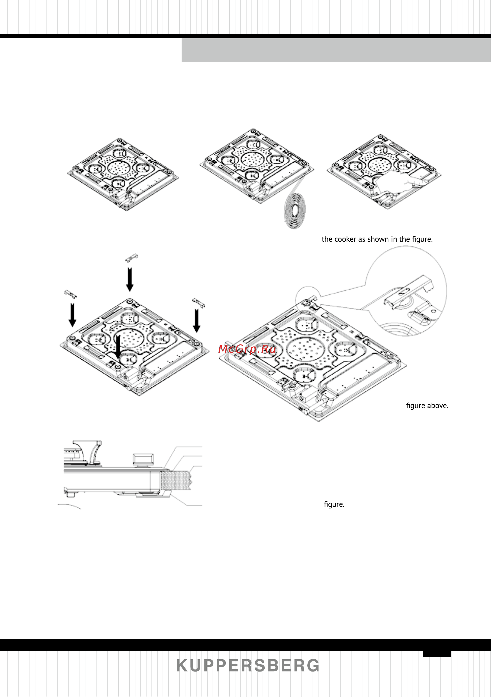 Kuppersberg FS 73 Ant [31/80] Installation of the cooker