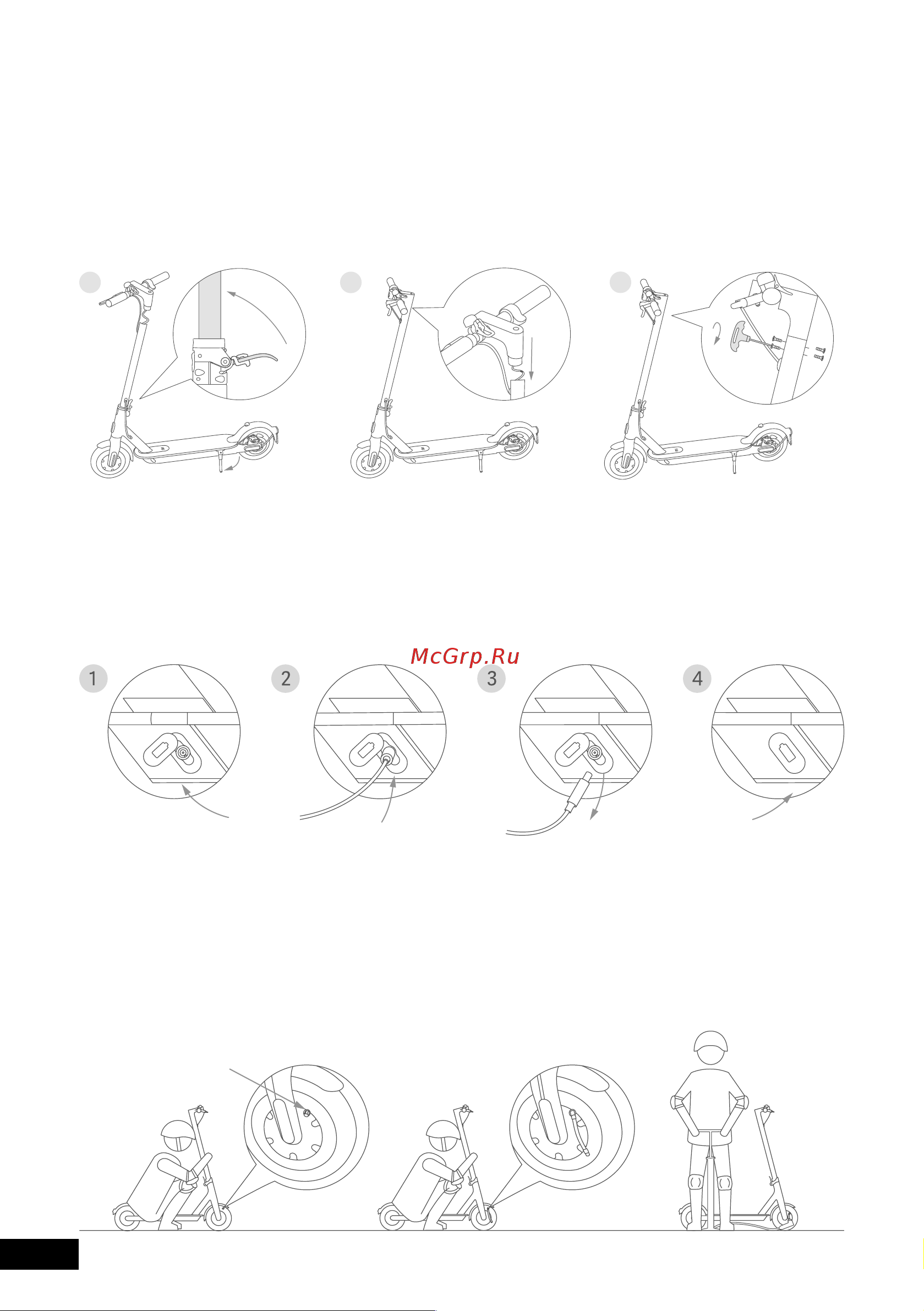 Xiaomi Mi Electric Scooter 3 Black (BHR4854GL) [6/12] Зарядка самоката