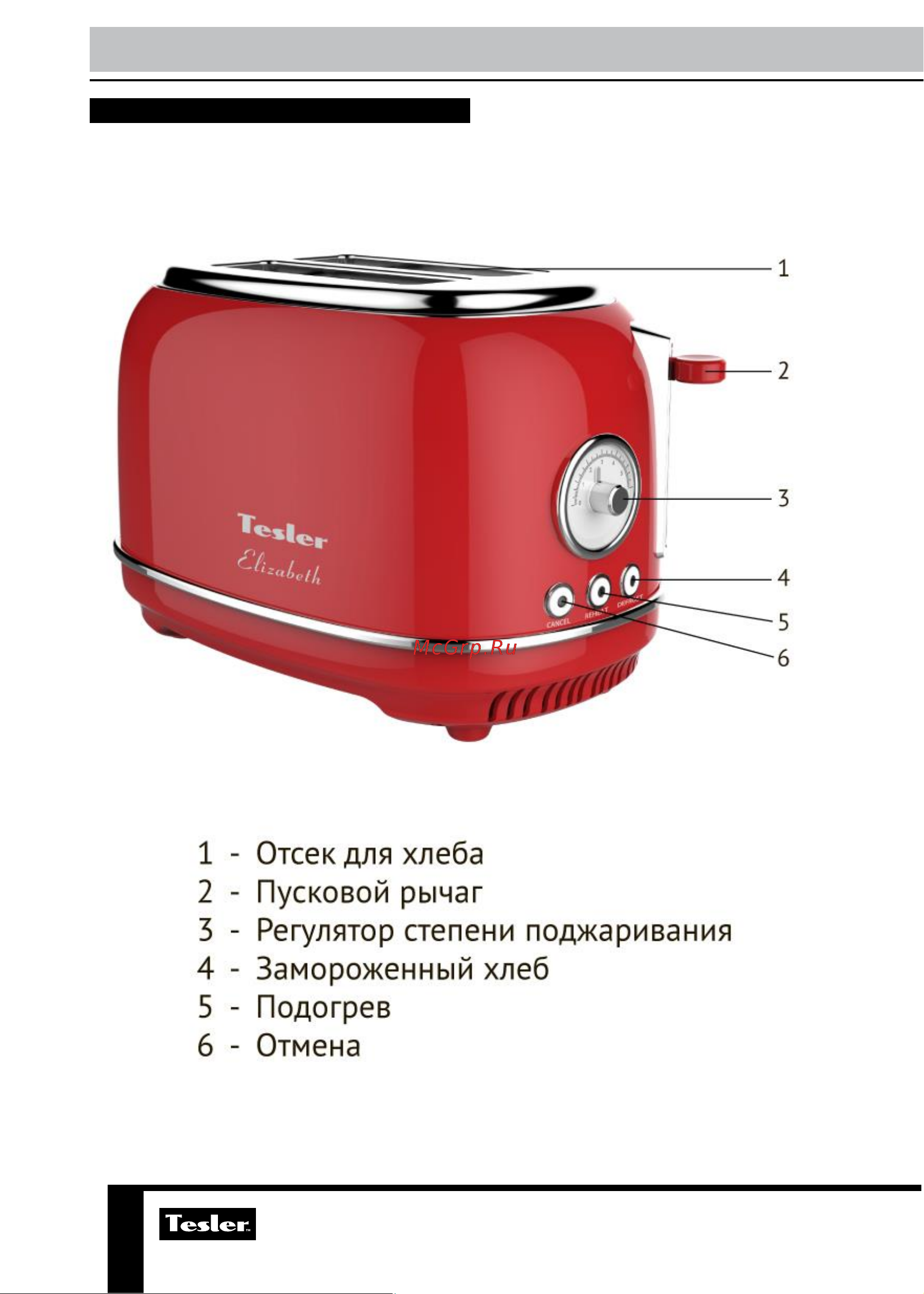 Tesler TT-245 [6/11] Управление устройством