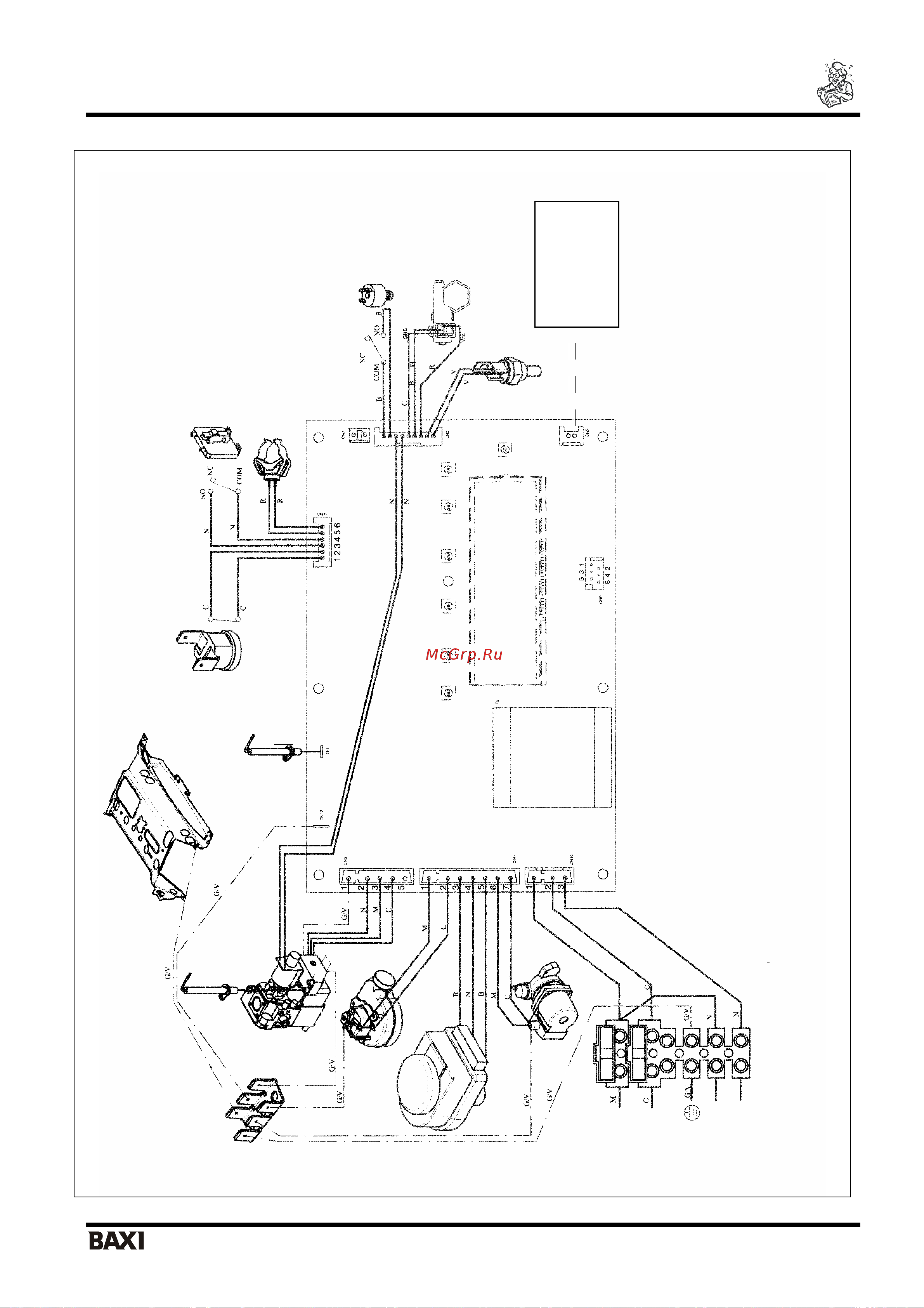 Baxi LUNA-3 310 Fi (НС-1142982) [32/35] Схемы электрических соединений