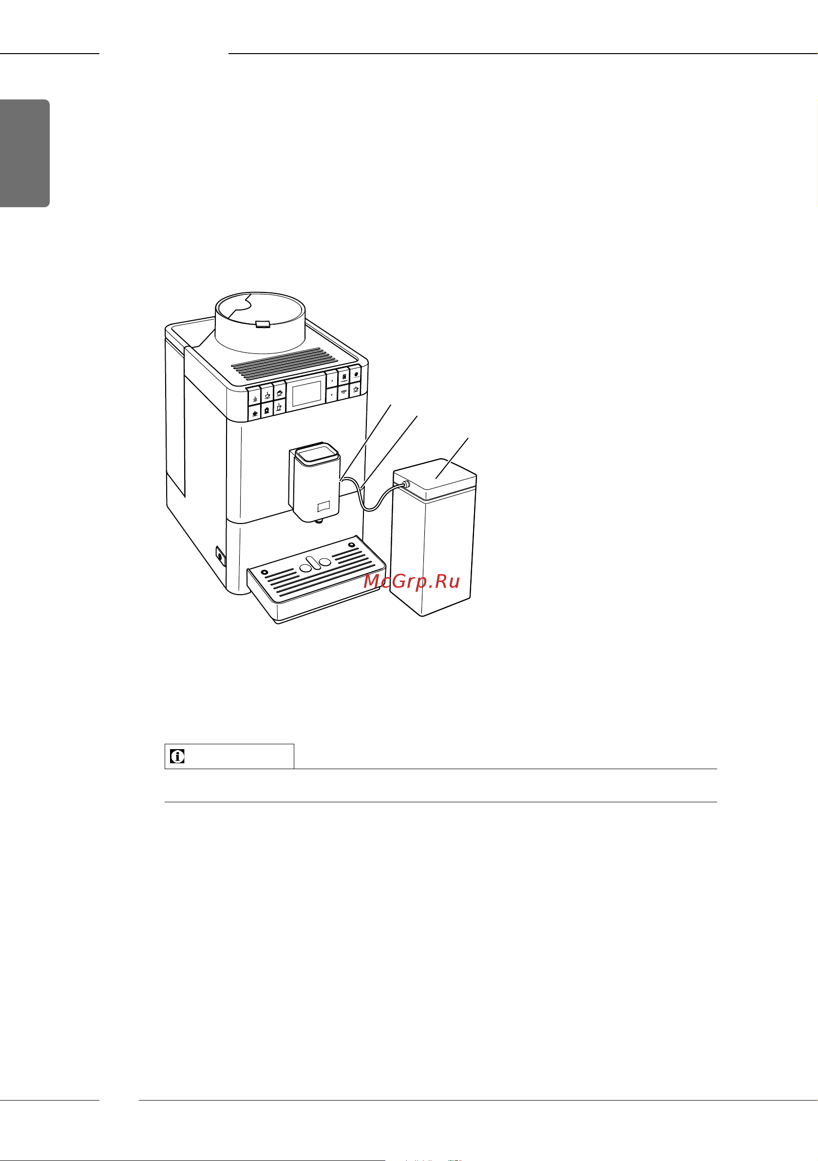 Melitta Caffeo F 531-101 Passione Onetouch [20/284] Connecting the milk container