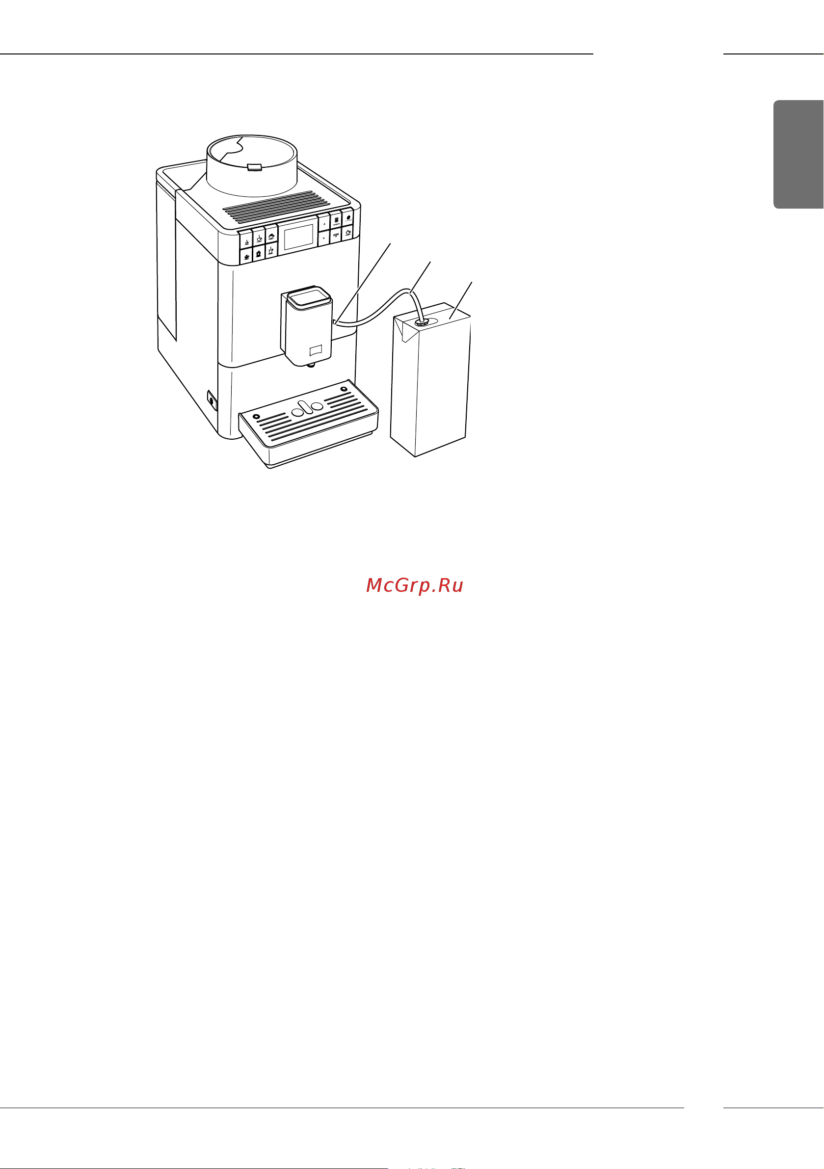 Melitta Caffeo F 531-101 Passione Onetouch [21/284] Connecting the milk pack