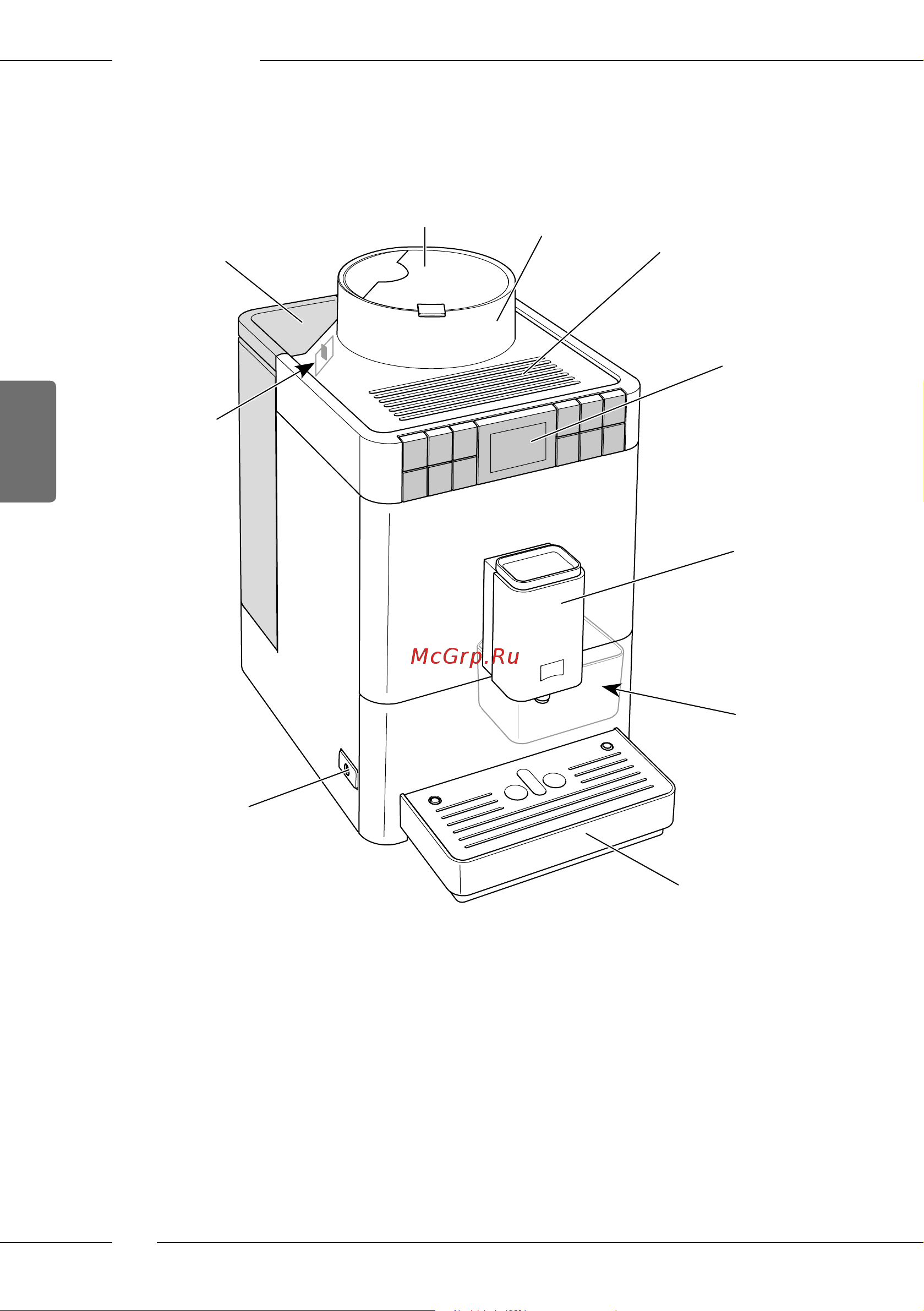 Melitta Caffeo F 531-101 Passione Onetouch [98/284] Resim 1 cihazın sol ön tarafı
