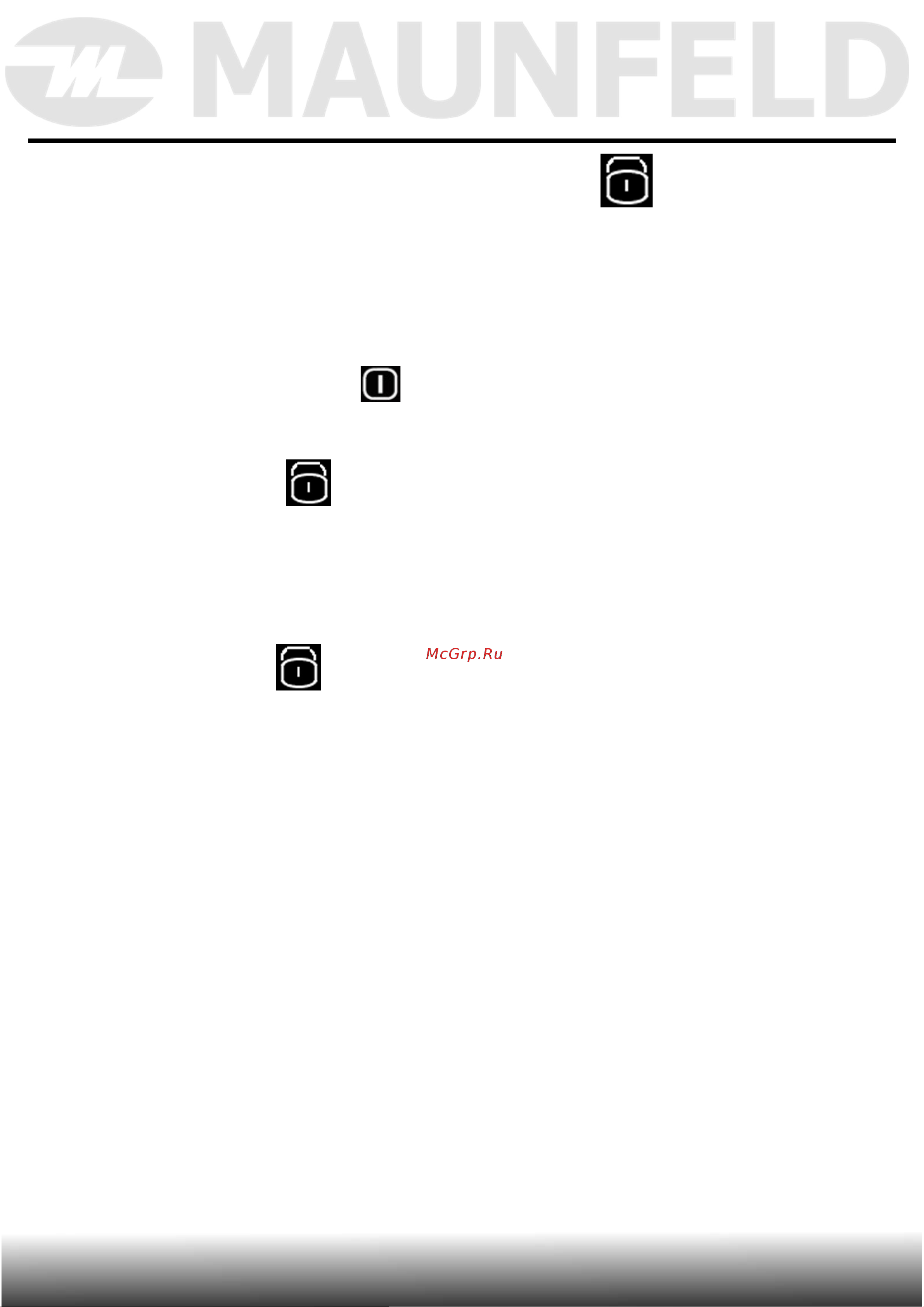 Maunfeld CVI594SF2BG [33/43] Эксплуатация прибора