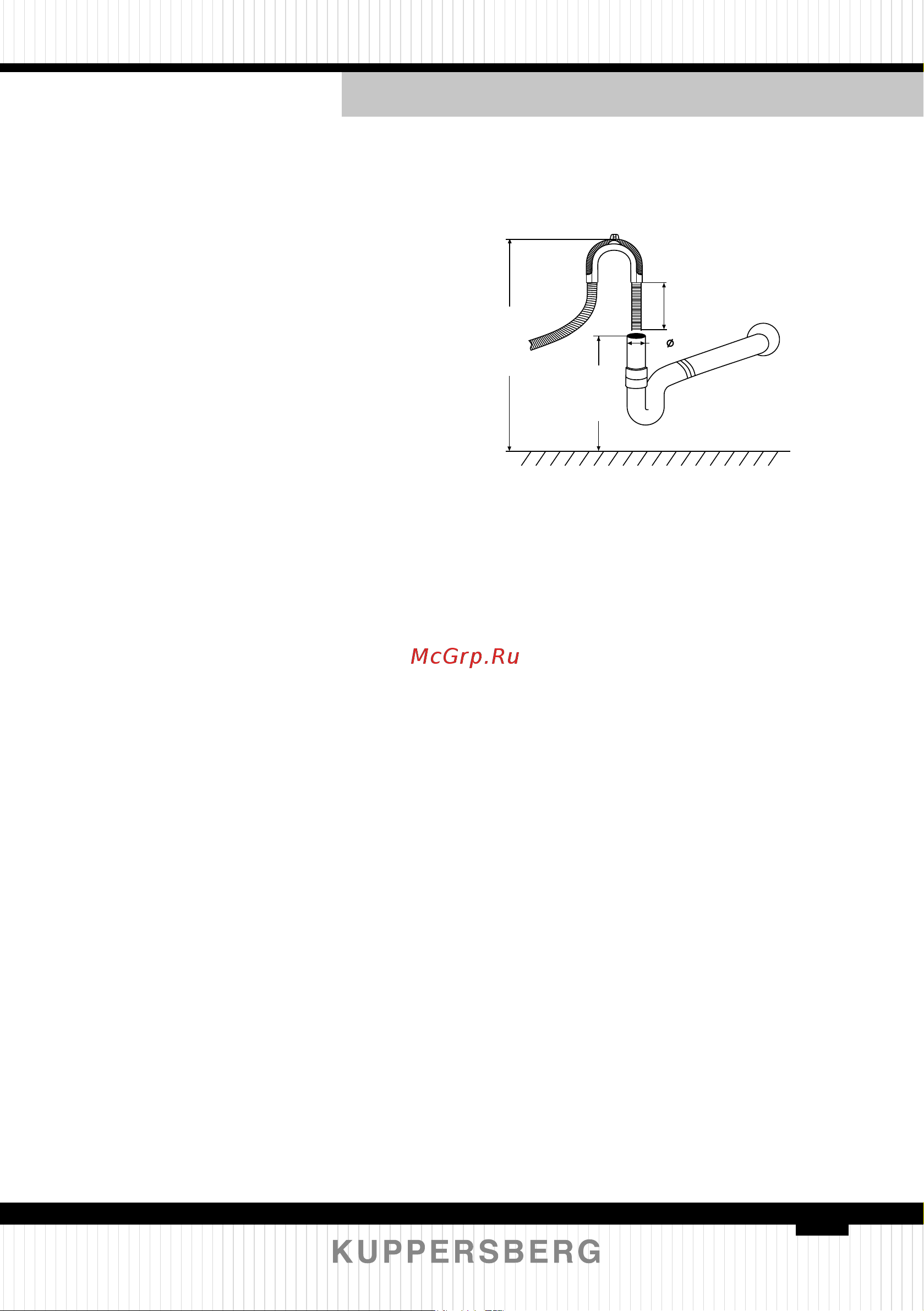 Kuppersberg GS 4557 [47/120] Connecting the water outlet hose