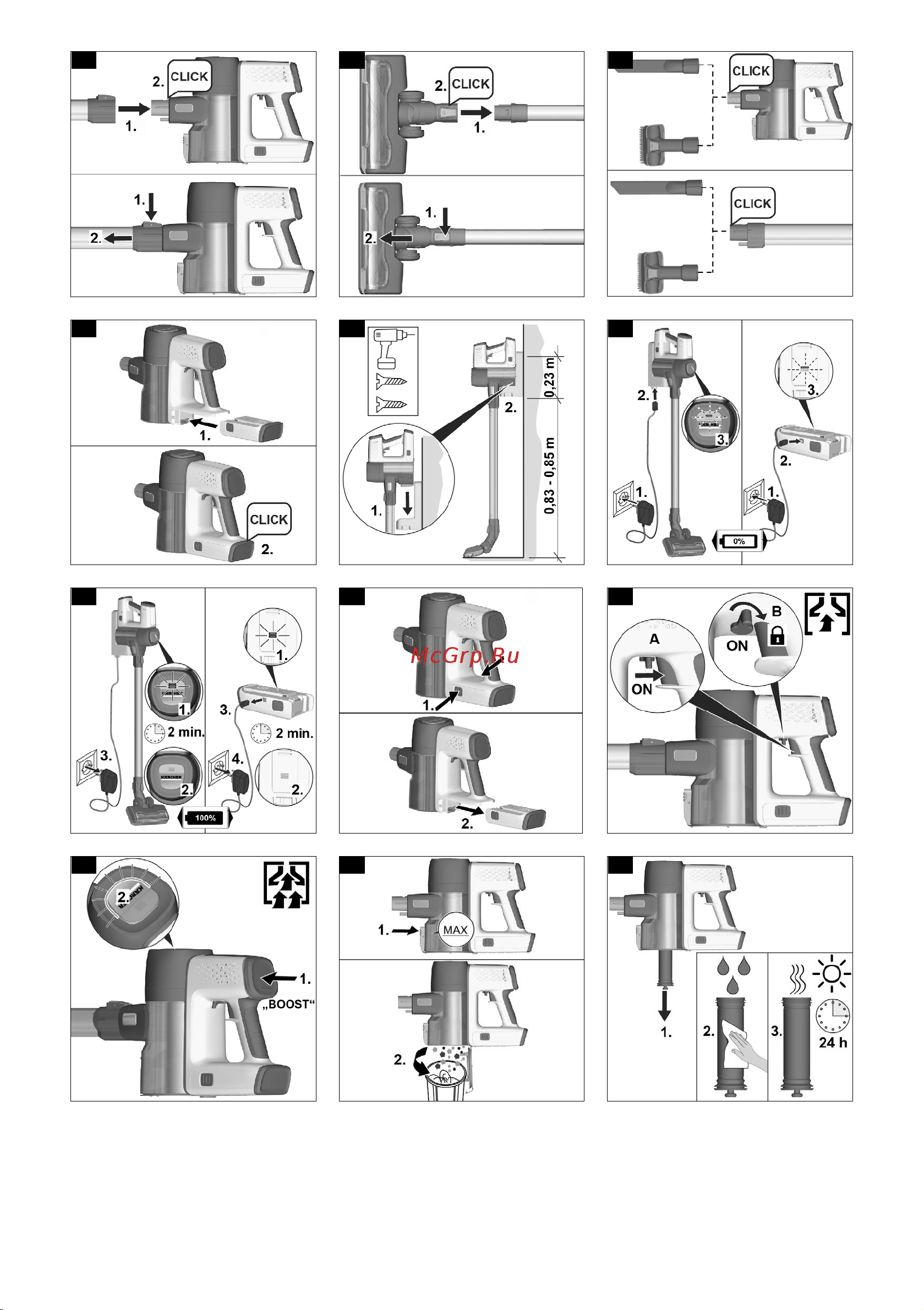 Karcher VC 6 Cordless ourFamily *EU Руководство по эксплуатации онлайн [3/164] 795505