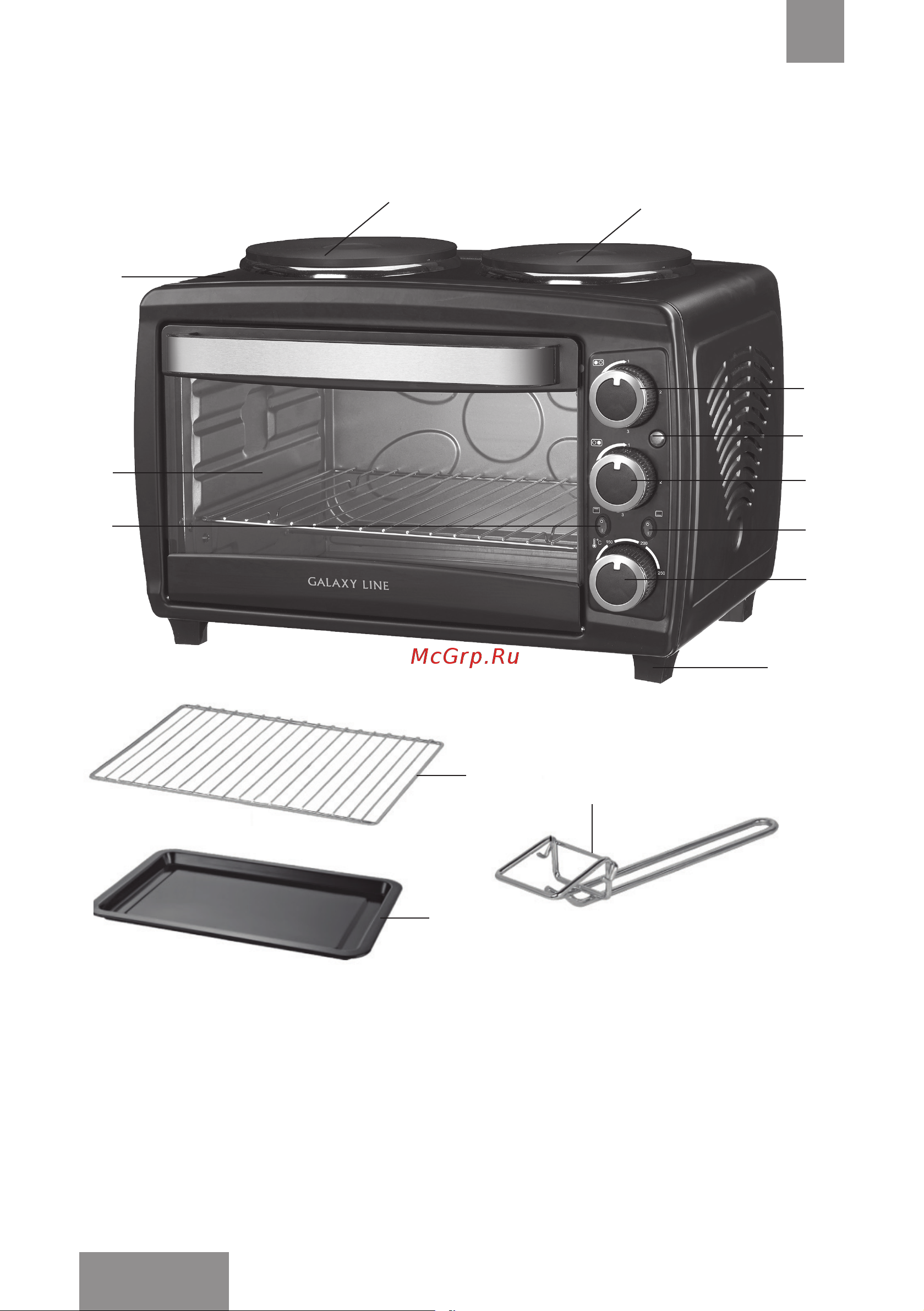 Galaxy LINE GL2606 [8/27] Функциональные элементы электроприбора