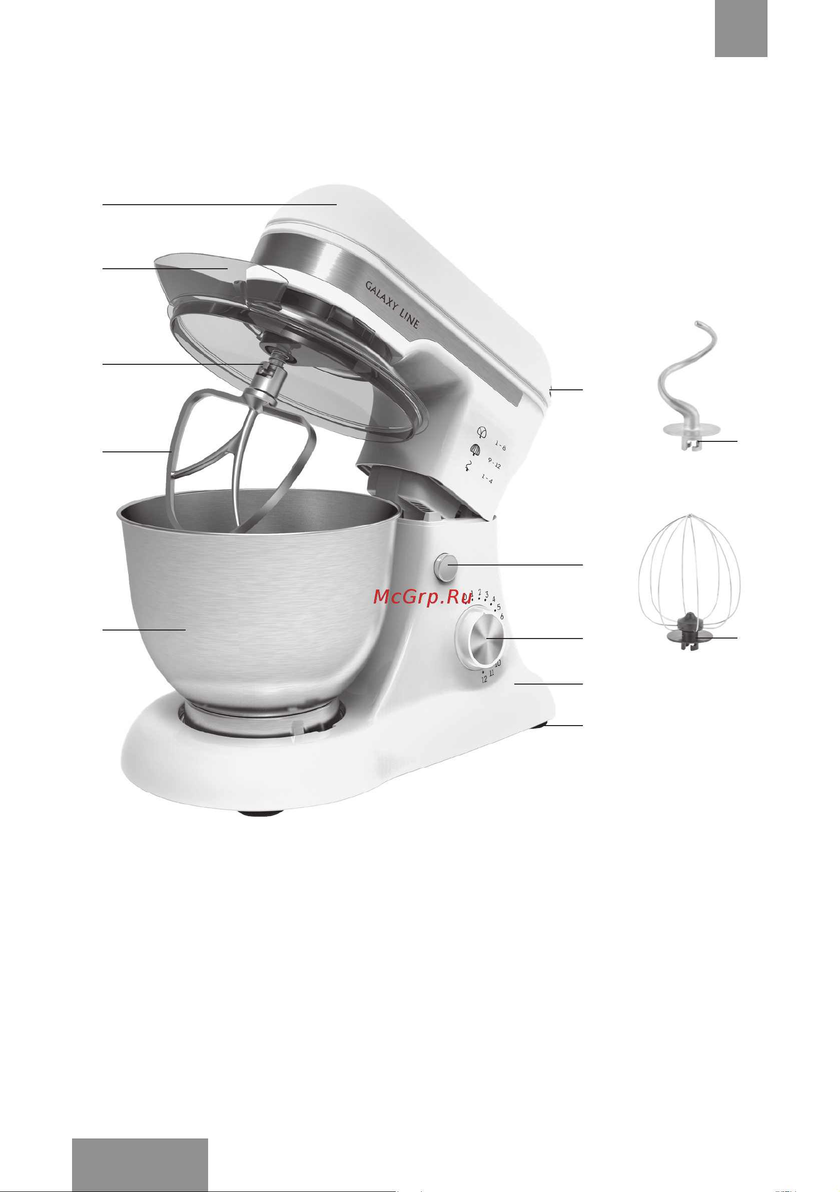 Galaxy LINE GL2230 [8/26] Функциональные элементы электроприбора