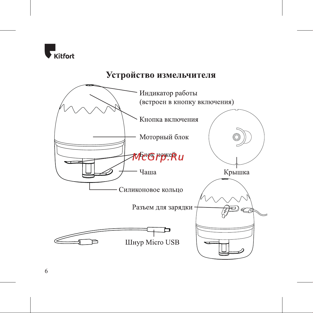 Kitfort КТ-3091 Руководство по эксплуатации онлайн [6/28] 795566
